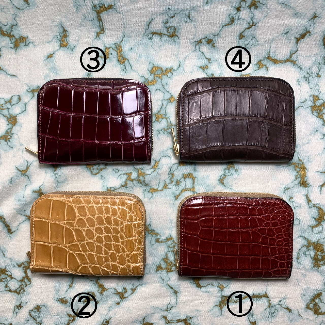 4 colors) ポロサス【NO.17】ラウンドファスナー コインケース