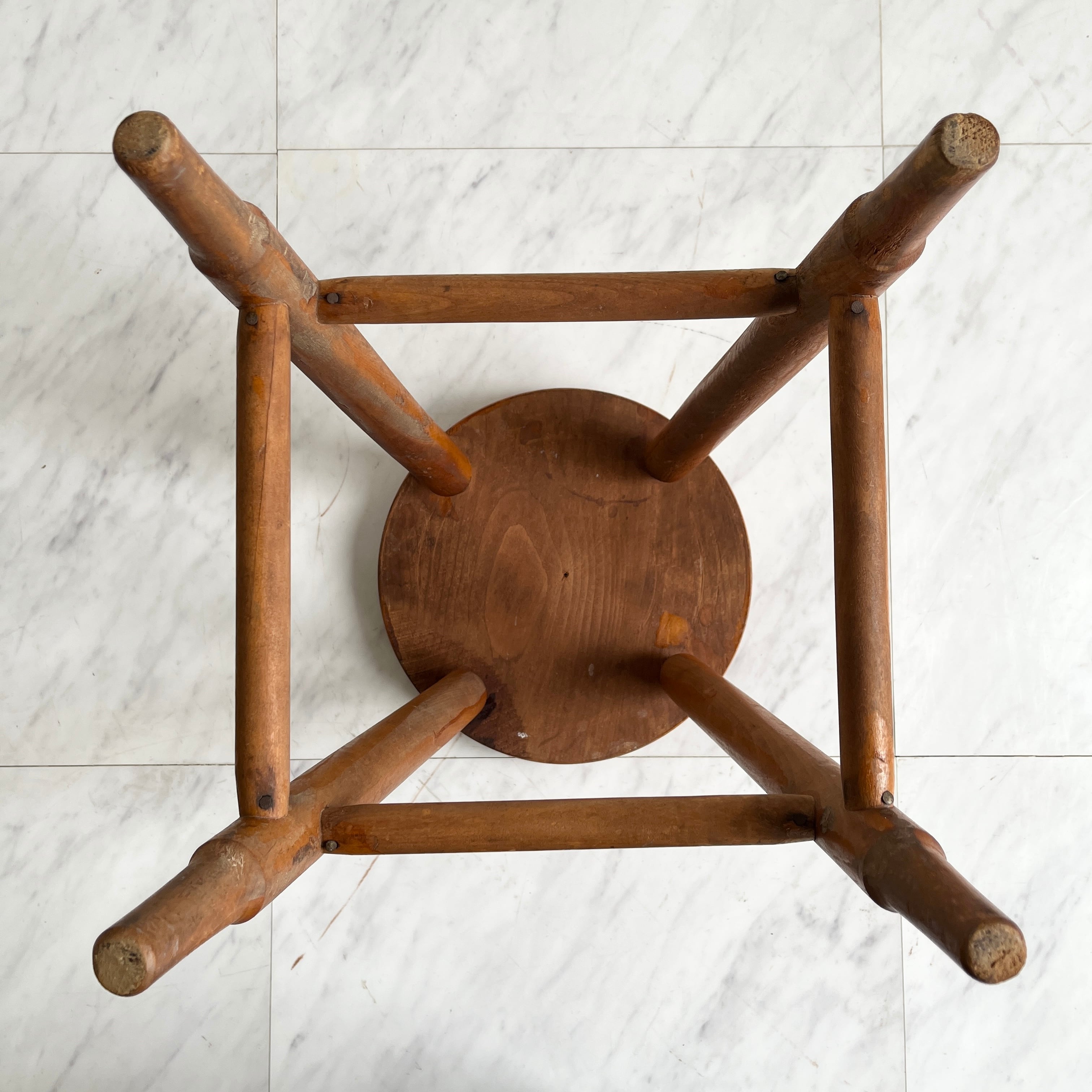 レトロ 木製スツール 丸椅子 スツール ④ | reberry