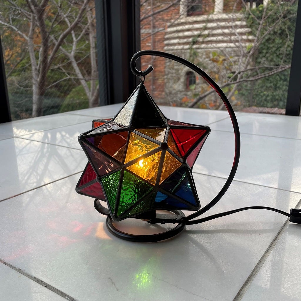 星型ステンドランプ（マルチカラー） | グラスロード1571 『WEB