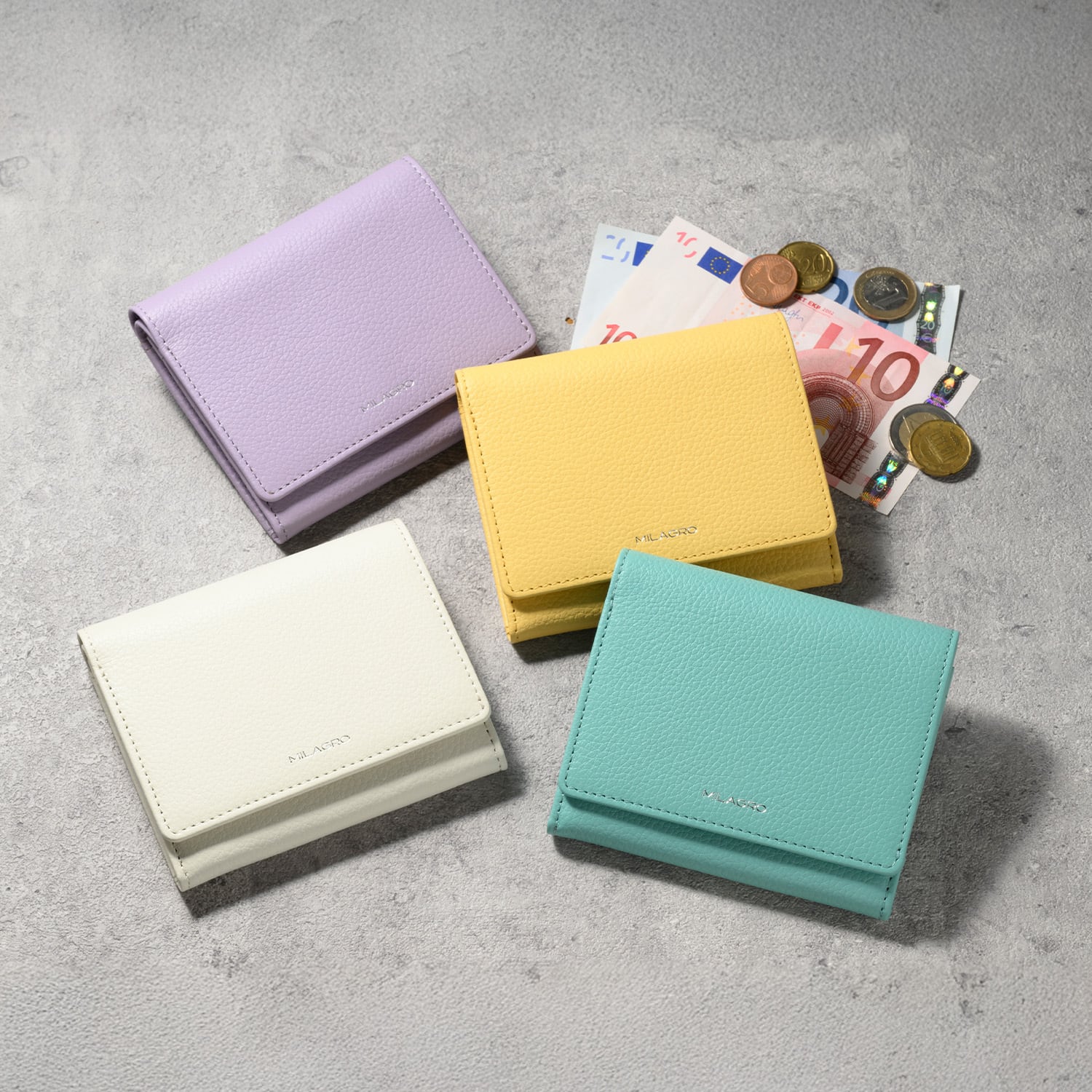 シュリンクレザー・ギャルソン2つ折り財布 ／SL-SH-1337 | MILAGRO