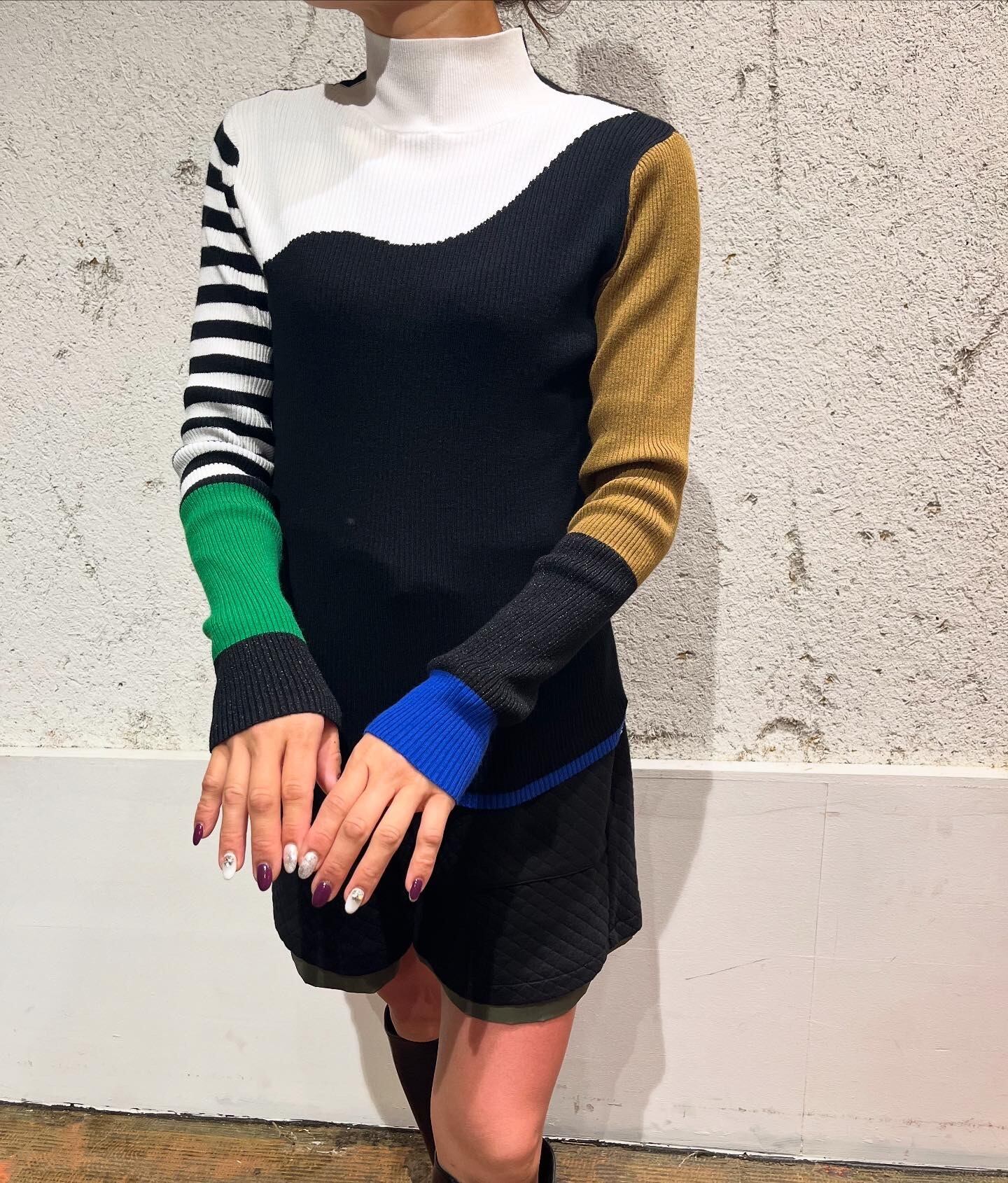 リズレイ RISLEY risley バイカラー2wayニット | Sister by ParisLagar