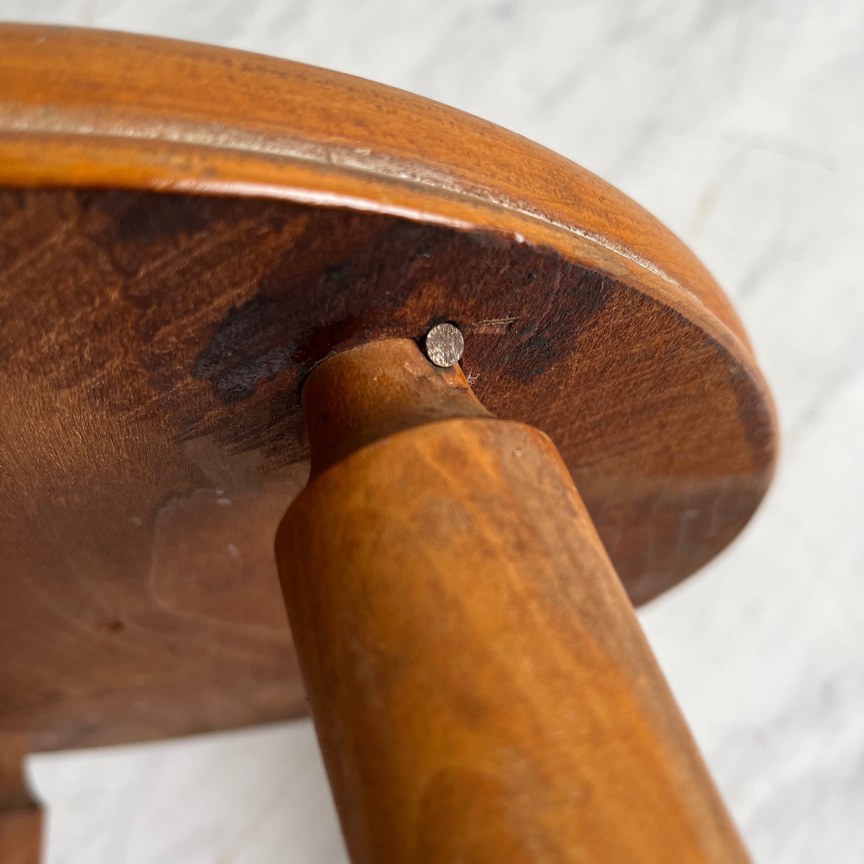 レトロ 木製スツール 丸椅子 スツール ④ | reberry