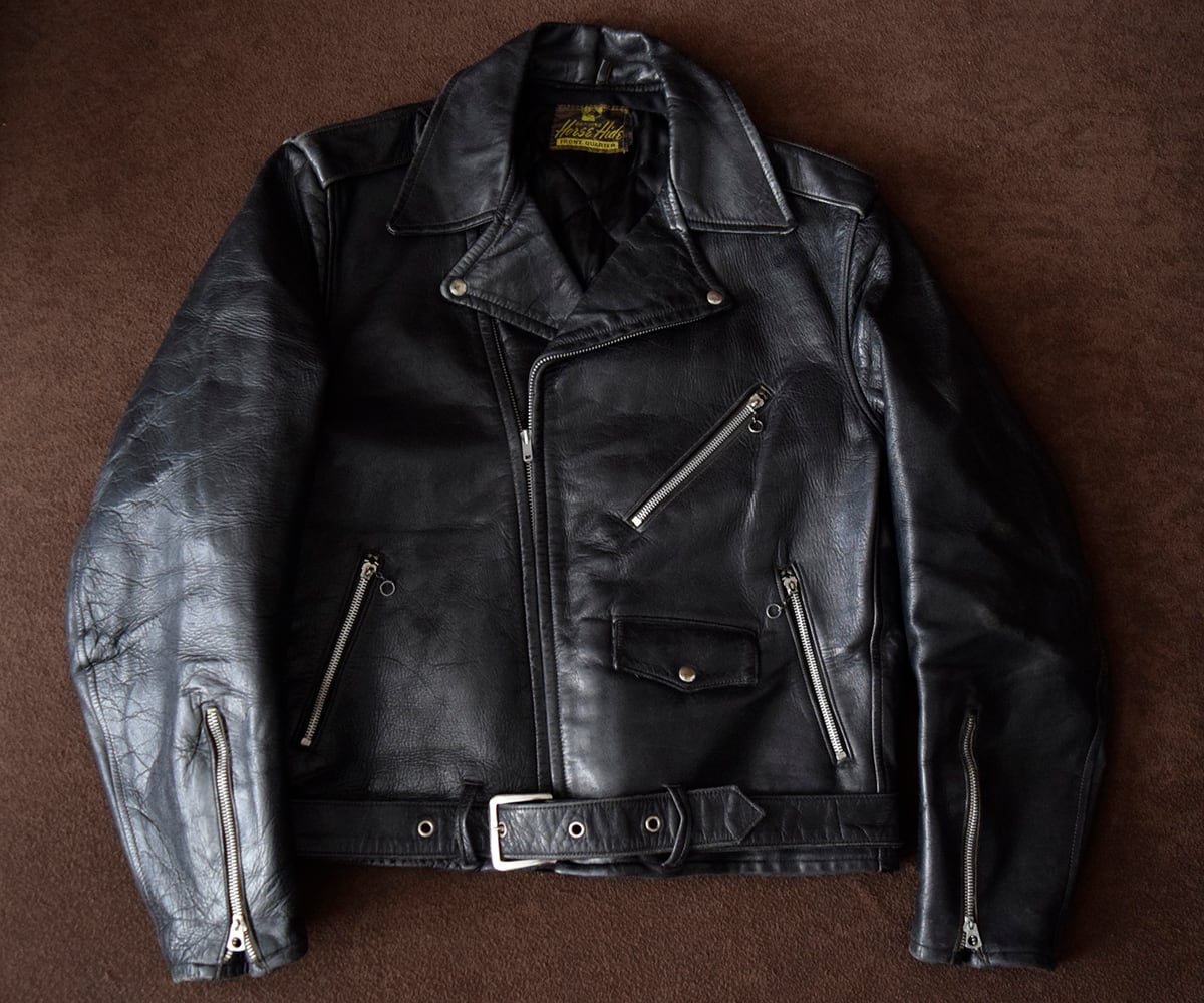 50s HORSEHIDE DOUBLE RIDERS | SECOND TIME GLORY | ヴィンテージ