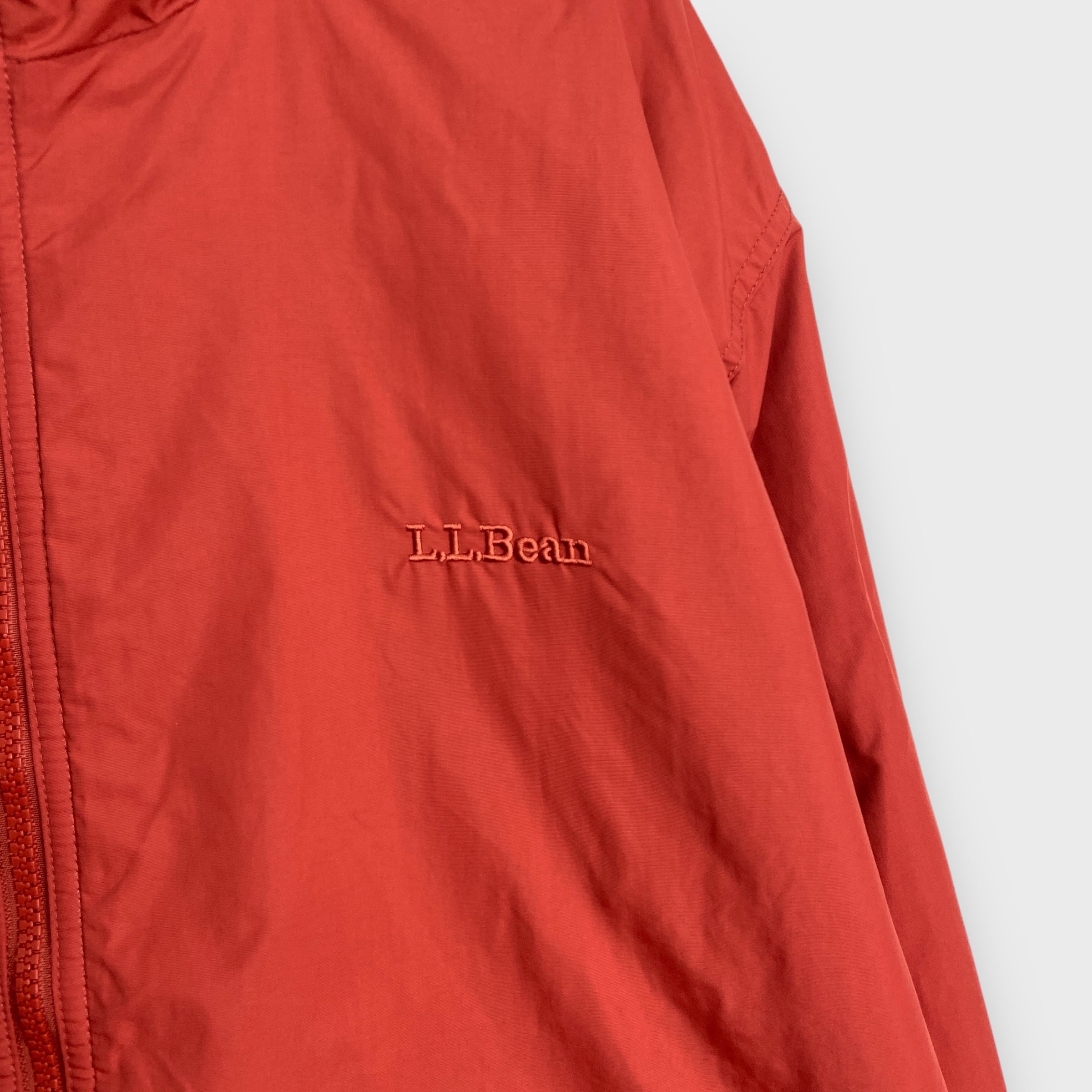 90s エルエルビーン ウォームアップジャケット ナイロン オレンジ XL