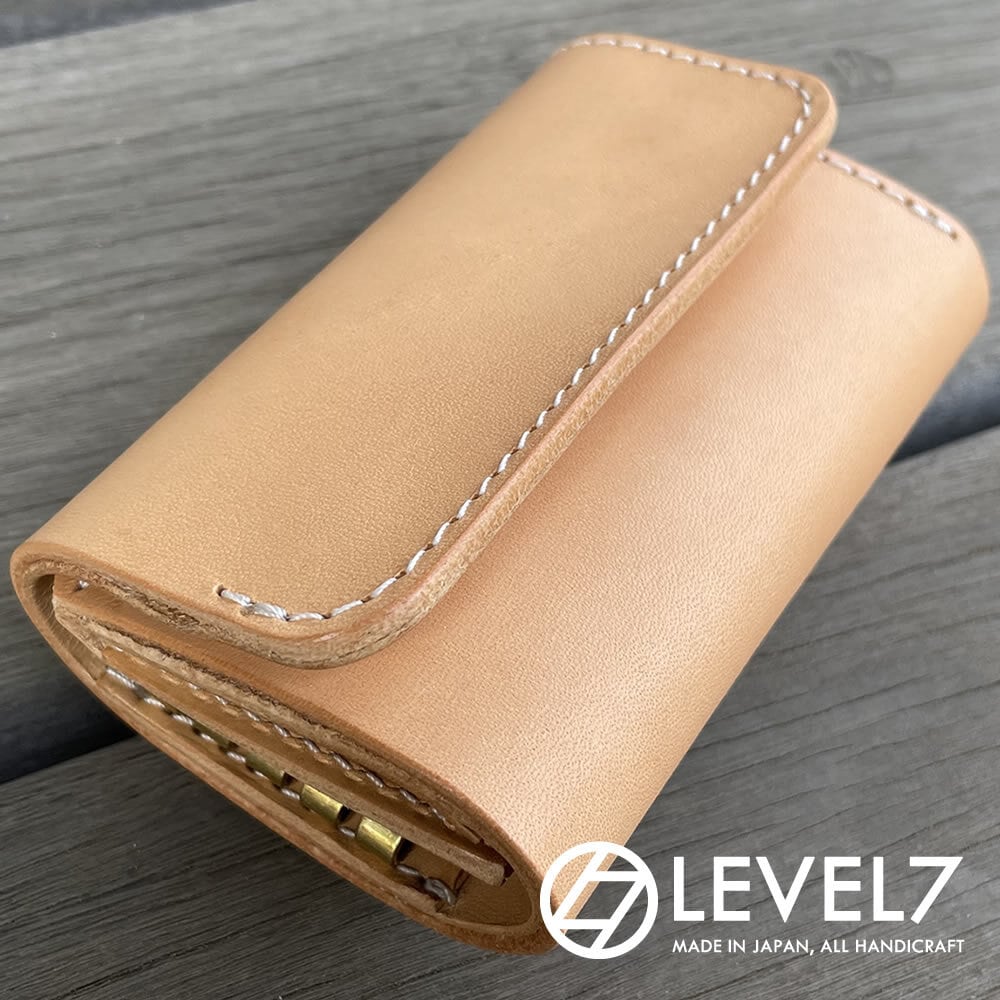 コンパクト ミニウォレット＆真鍮/ブラス4連キーケース カード入れ