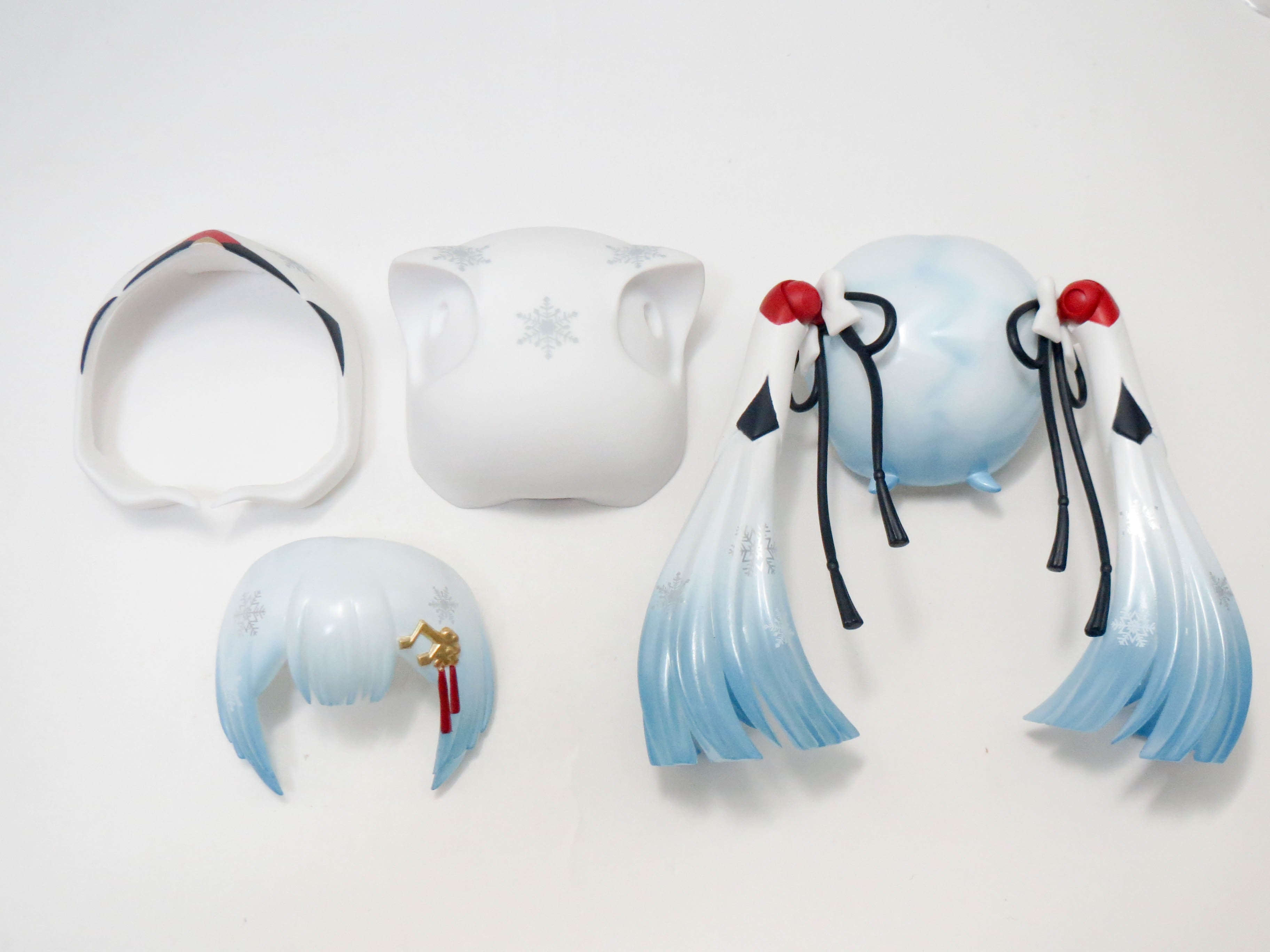 再入荷【850】 雪ミク タンチョウ巫女Ver. 髪パーツ ツインテールと