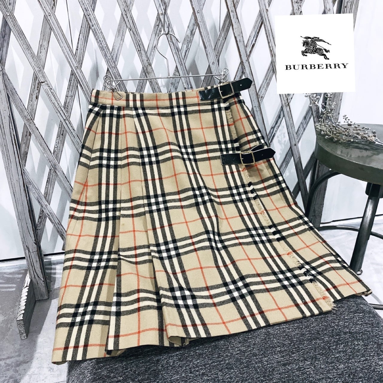 BURBERRY チェック柄 サロペットスカート youdear_tx-cn-013