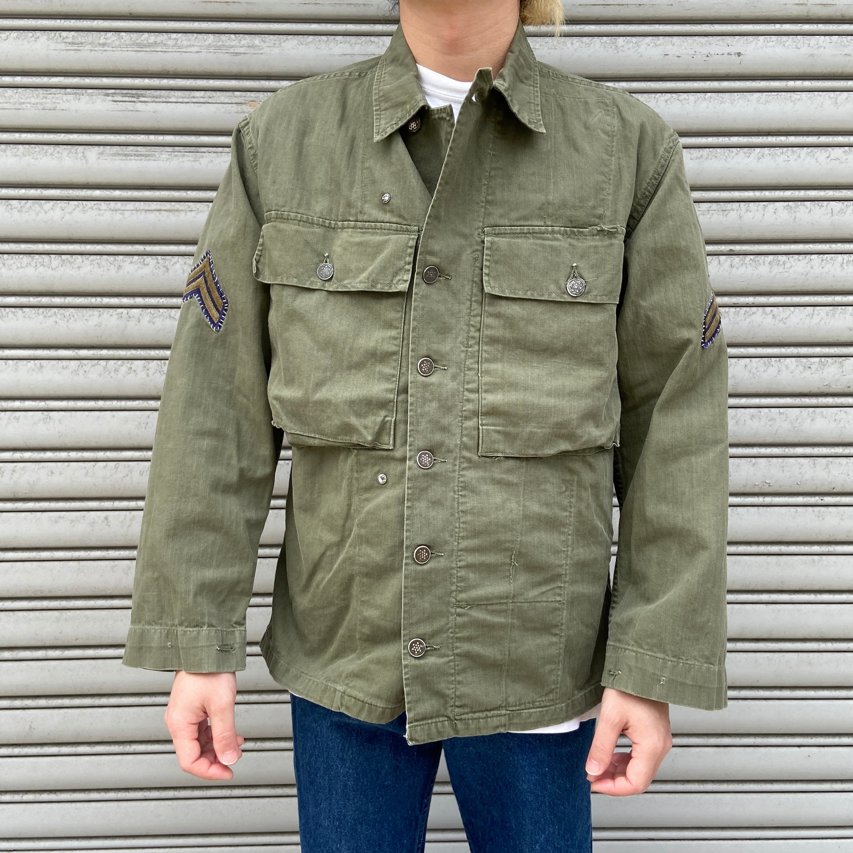 40s US ARMY M-43HBTジャケット ヘリンボーン 13スター 34 | 古着屋 Uan