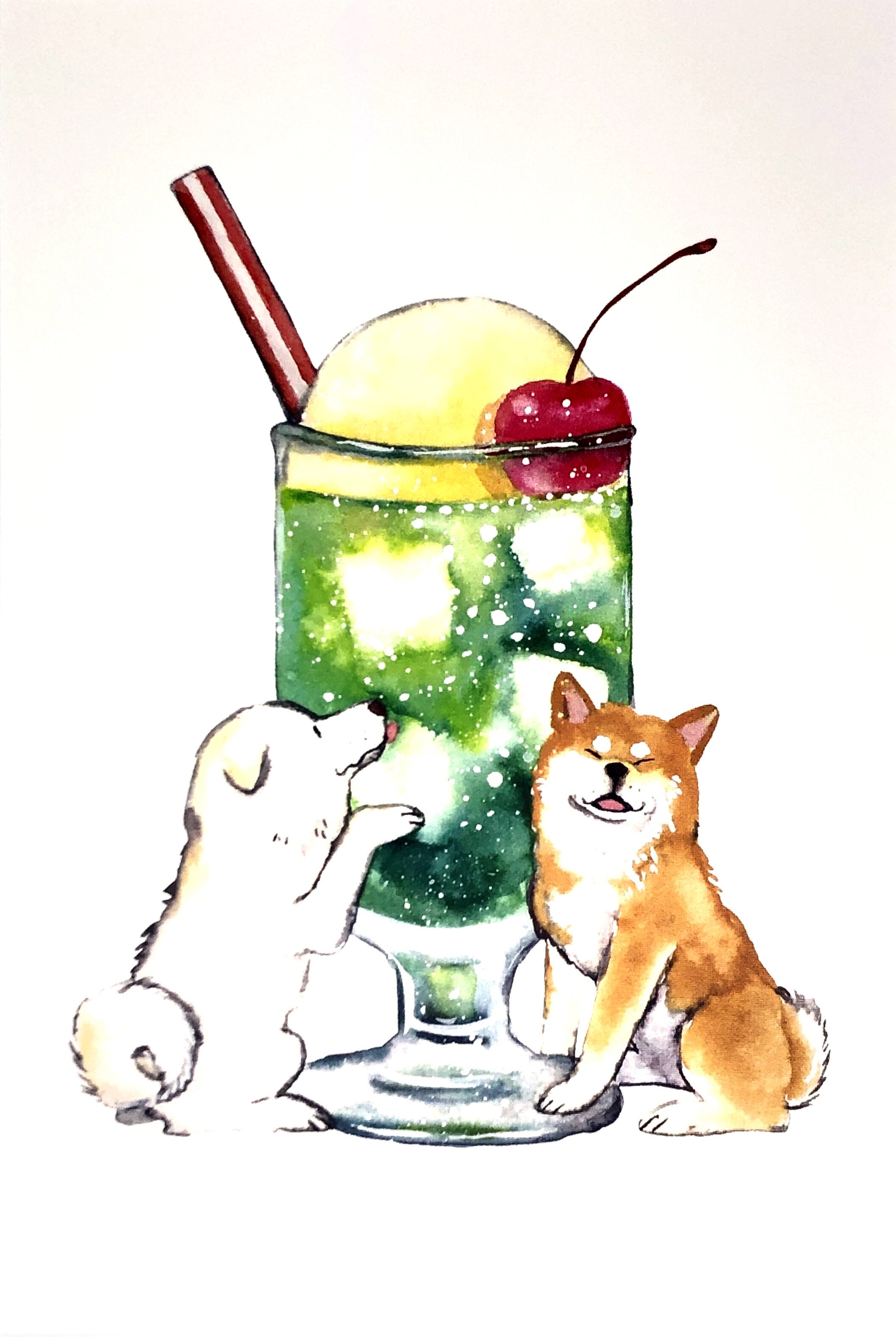 村田夏佳 ポストカード しばいぬと純喫茶 K01-PU-95 | LIBRETTO/メイド