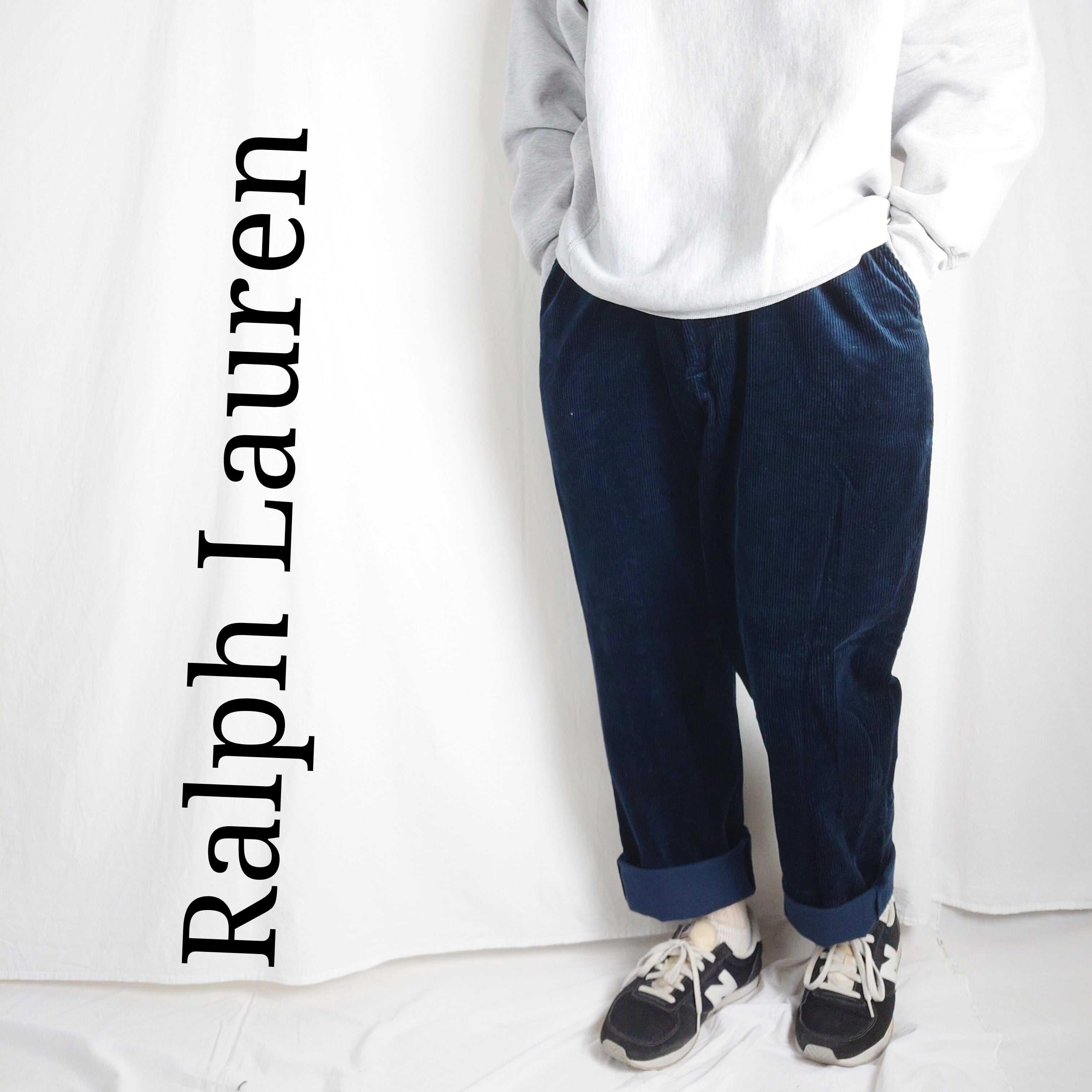 大人気】Ralph Lauren ラルフローレン コーデュロイパンツ ネイビー