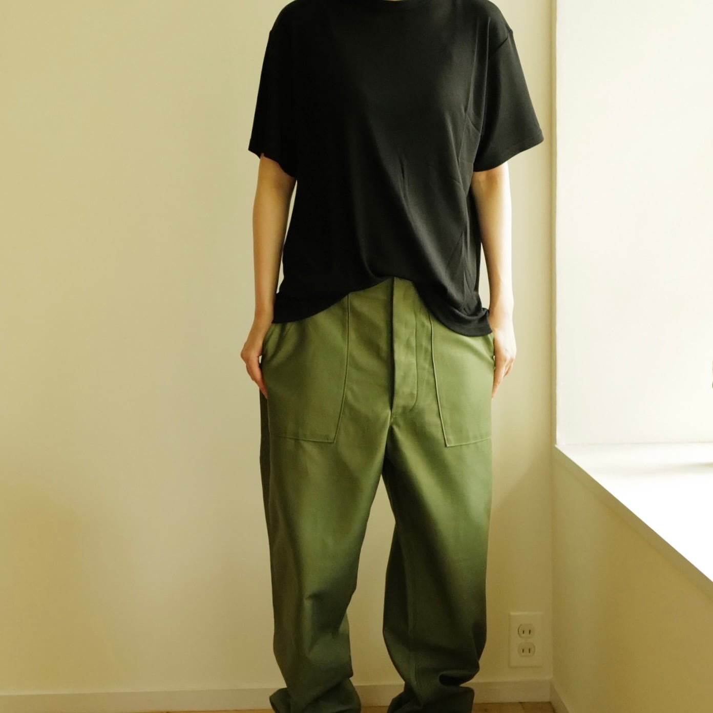 CIOTA ｜ スビンコットン ムラ糸バックサテン ベイカーパンツ | HJ GALLERY