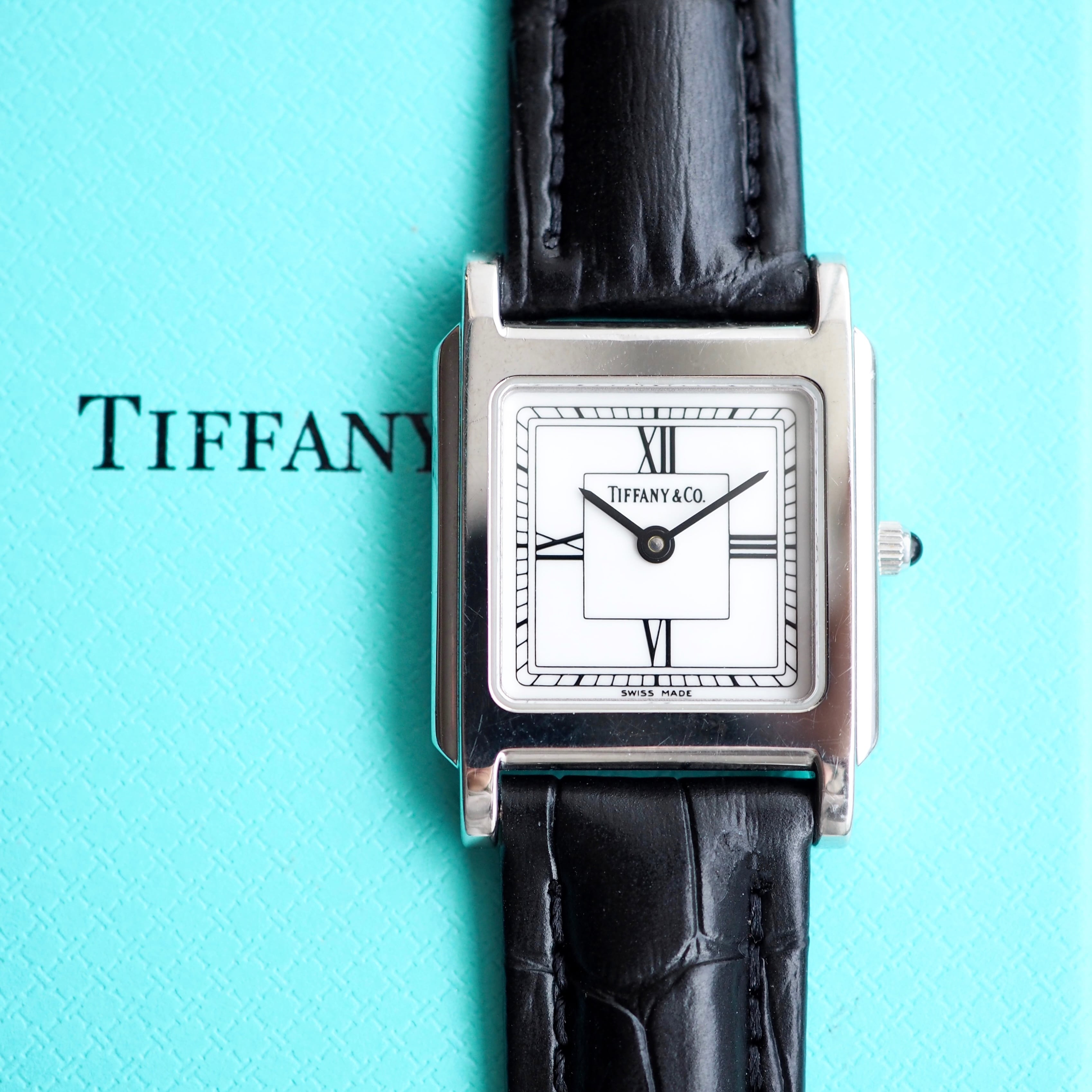 TIFFANY&Co. ティファニー クラシック ローマン スクエア クォーツ