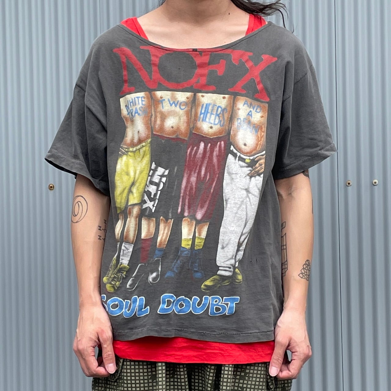 90年代〜 NOFX ノーエフエックス バンドTシャツ バンT SOUL DOUBT
