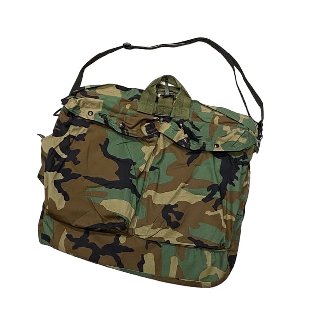 DEADSTOCK 90's US Army HGU-56/P Helmet Bag Woodland Camo / デッド