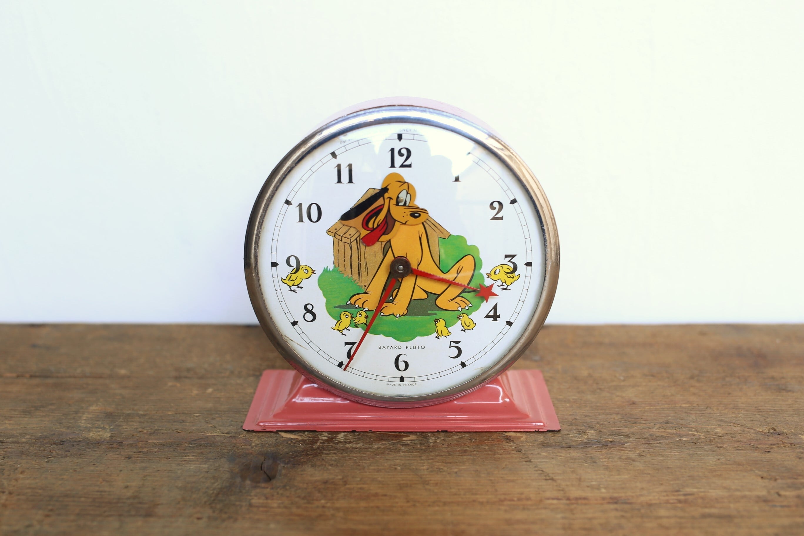 フランス アンティーク ヴィンテージ Disney×Bayard 目覚まし時計