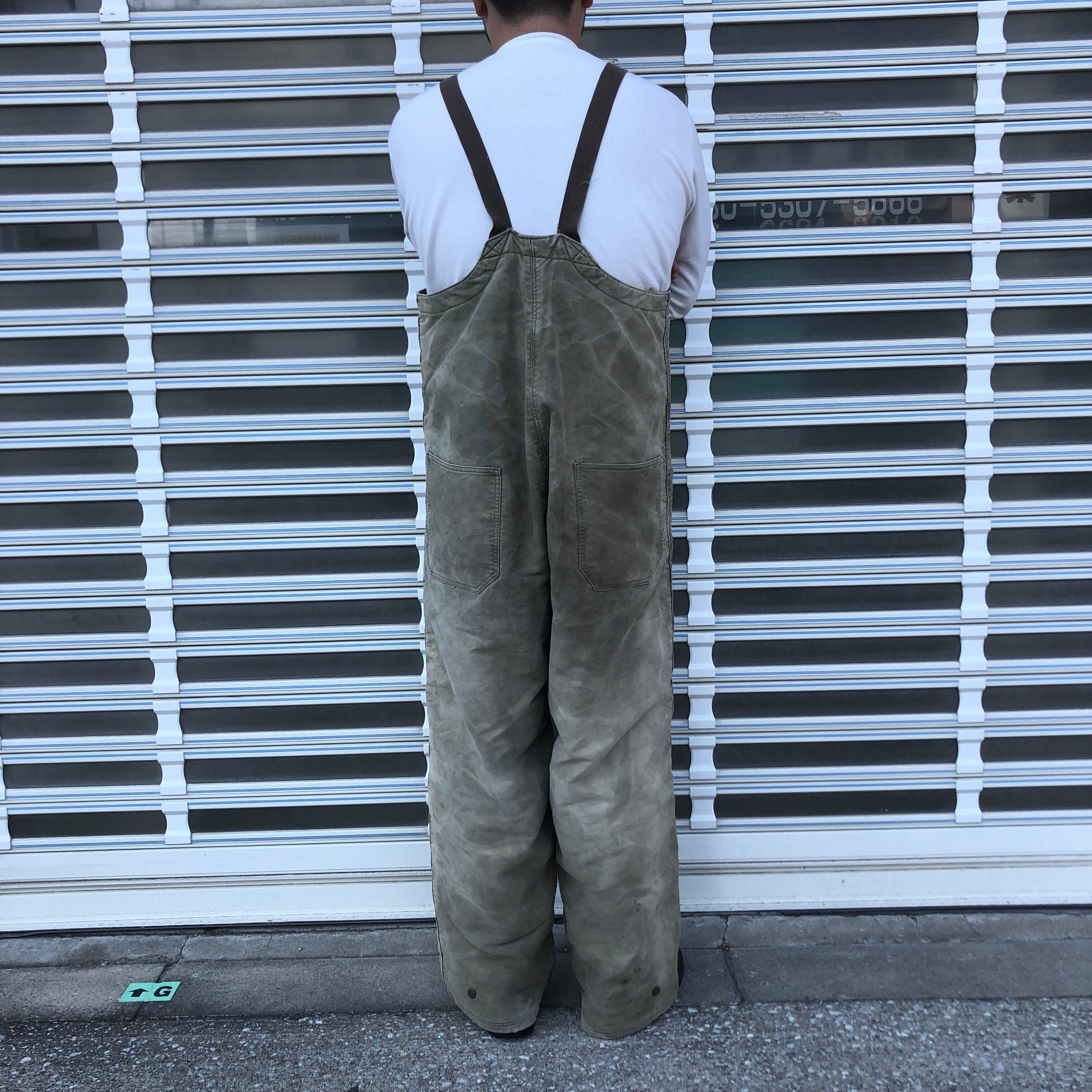 40s 米軍実物 ヴィンテージ USNAVY N-1 デッキパンツ オーバーオール