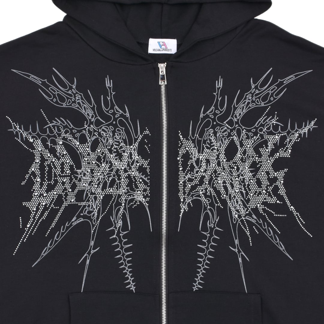 ラインストーン トライバルZIPパーカー | VOLCAN&APHRODITE