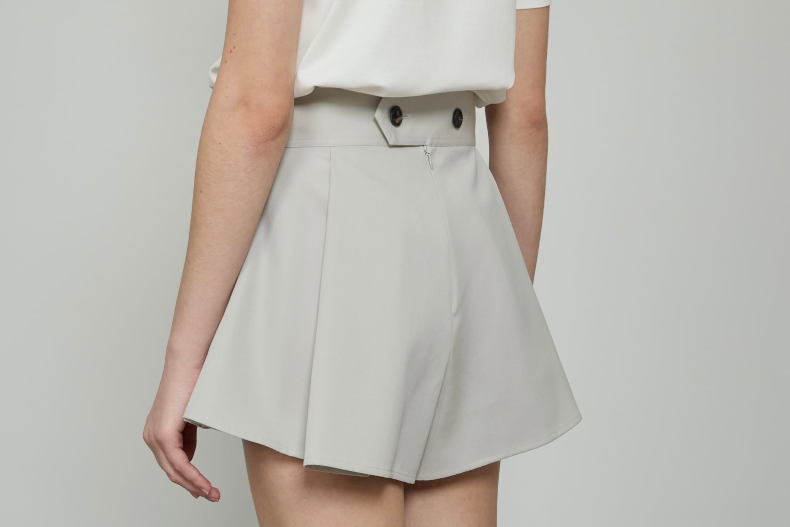 THE RERACS / RAYERED SKIRT SHORTS -SAND STONE- | LA VILLA ROUGE