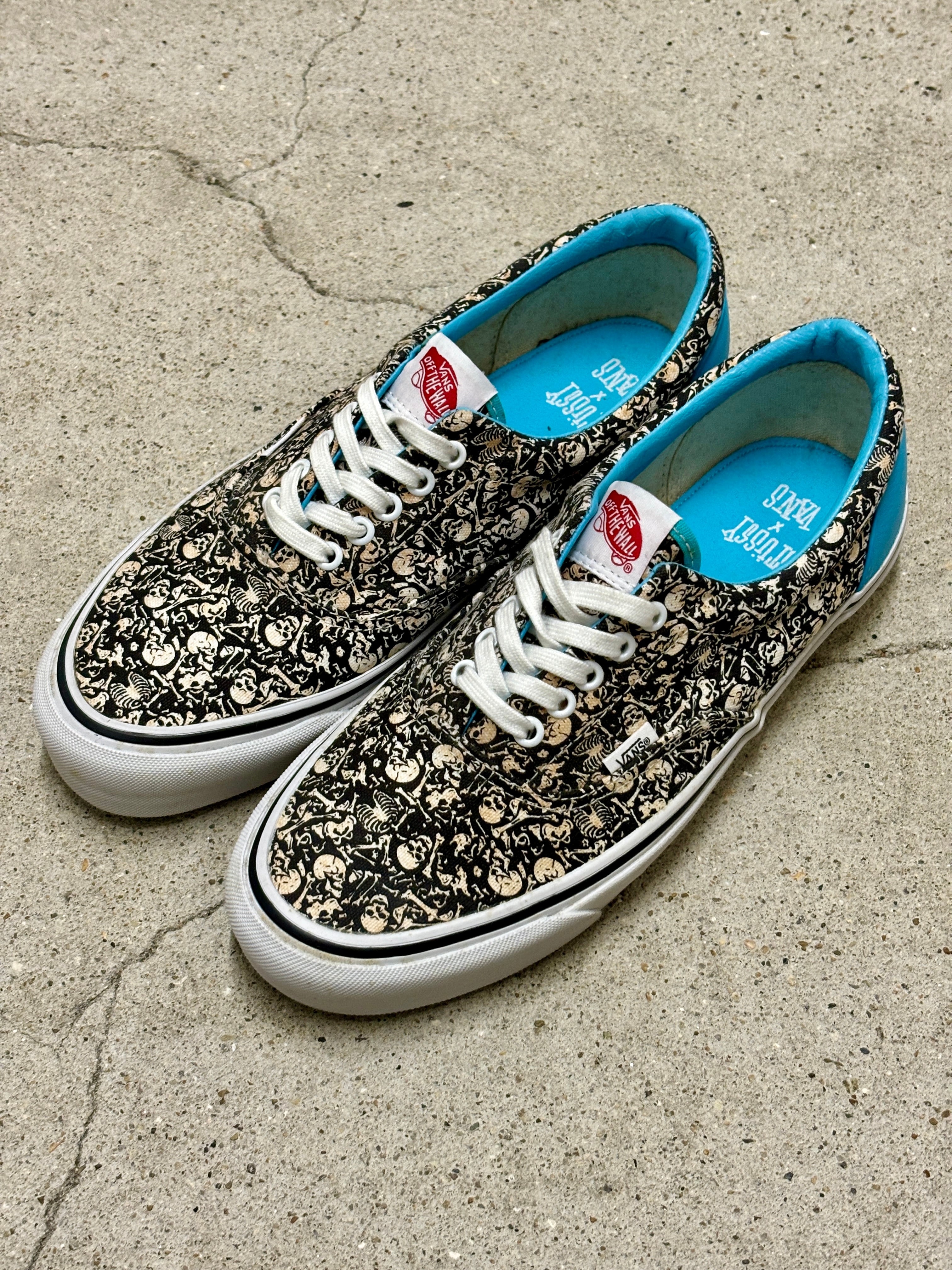 STUSSY × VANS/OG ERA LX/2014年製/29.0cm/エラ/スカルプリント/スニ