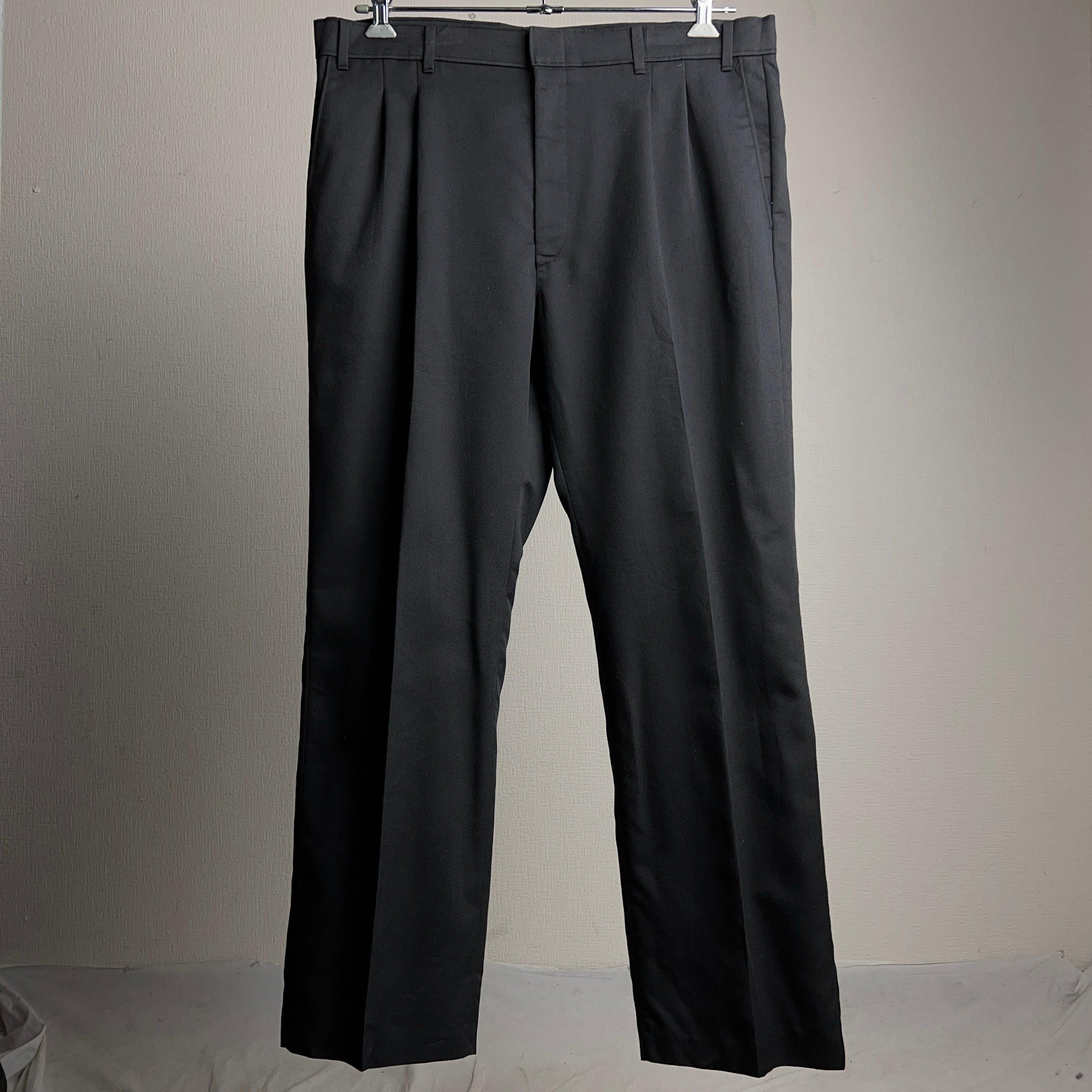 90's LEVI'S ACTION SLACKS Slacks Black W37 90年代 リーバイス