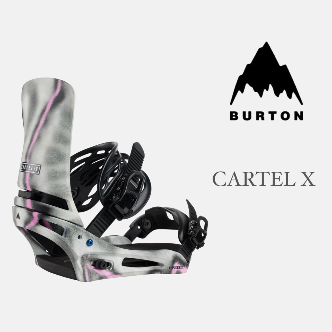 24-25モデル . BURTON .『 CARTEL X 』. ReFlex . Gray Pink