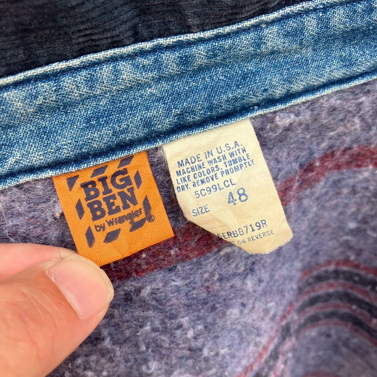 USA製 80s BIGBEN デニム カバーオール ラングラー 裏ブランケット
