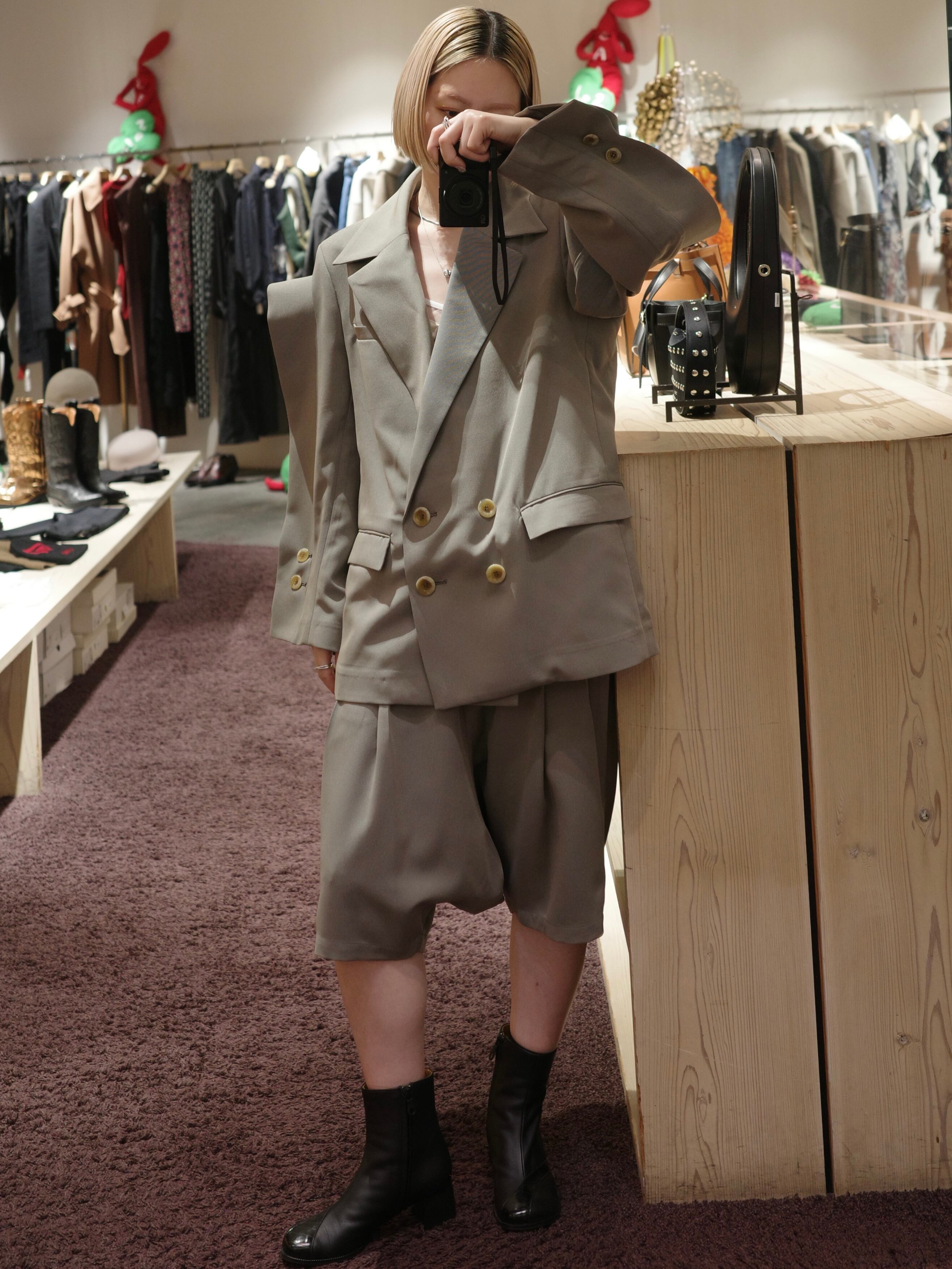 25SS】FUMIE TANAKA フミエタナカ / sarrouel half PA / ハーフパンツ