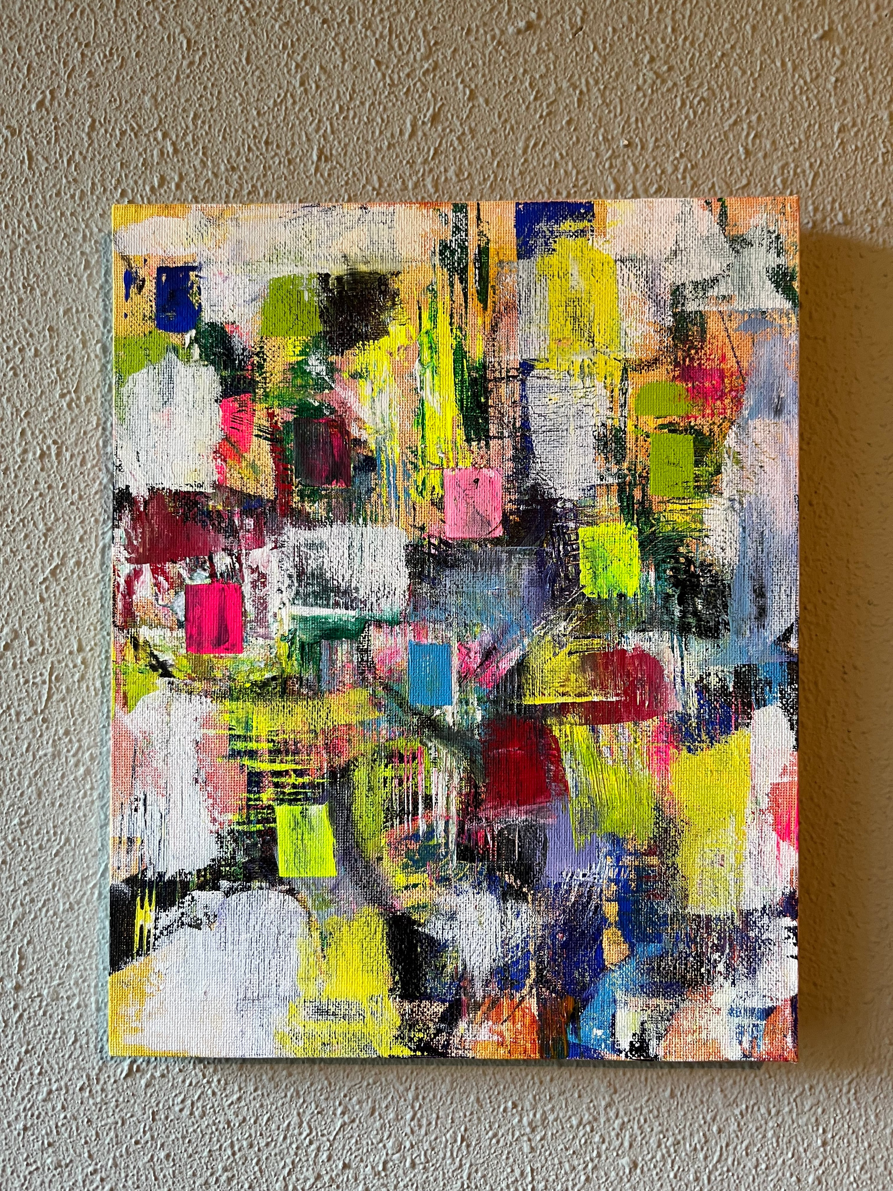 抽象画【Distant city/遠い街】現代アート作品 | 絵画でお部屋に彩りを