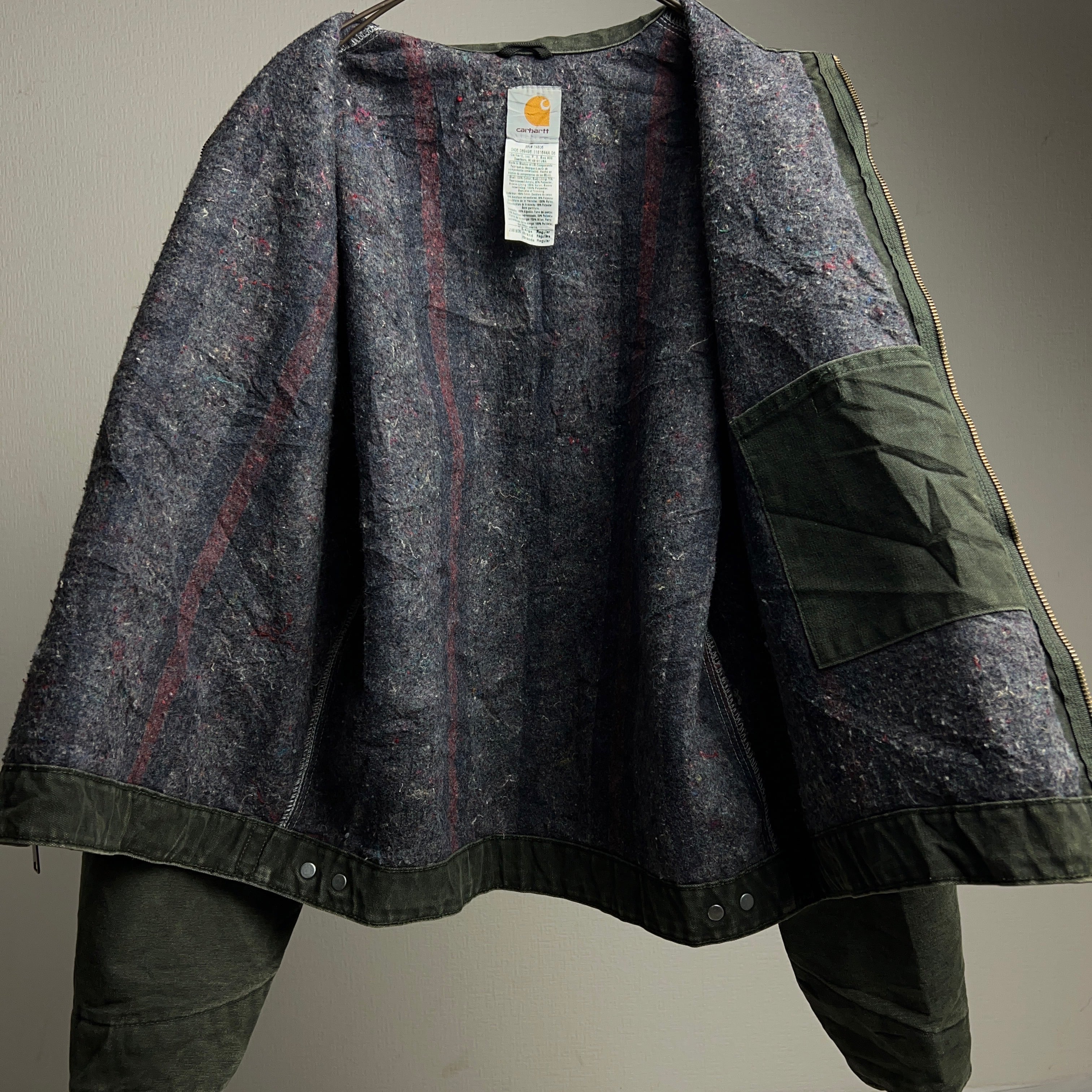 90's~00's “Carhartt” DETROIT JACKET J146 MOSS カーハート