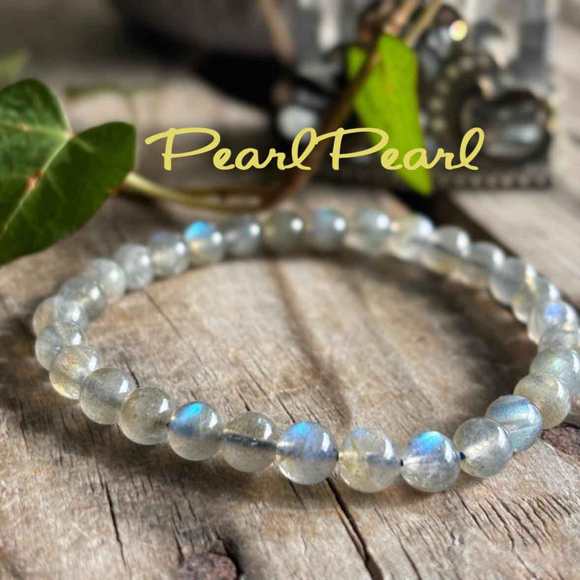 ブルーのシラーが美しい＊人気のラブラドライトブレスレット | 大阪