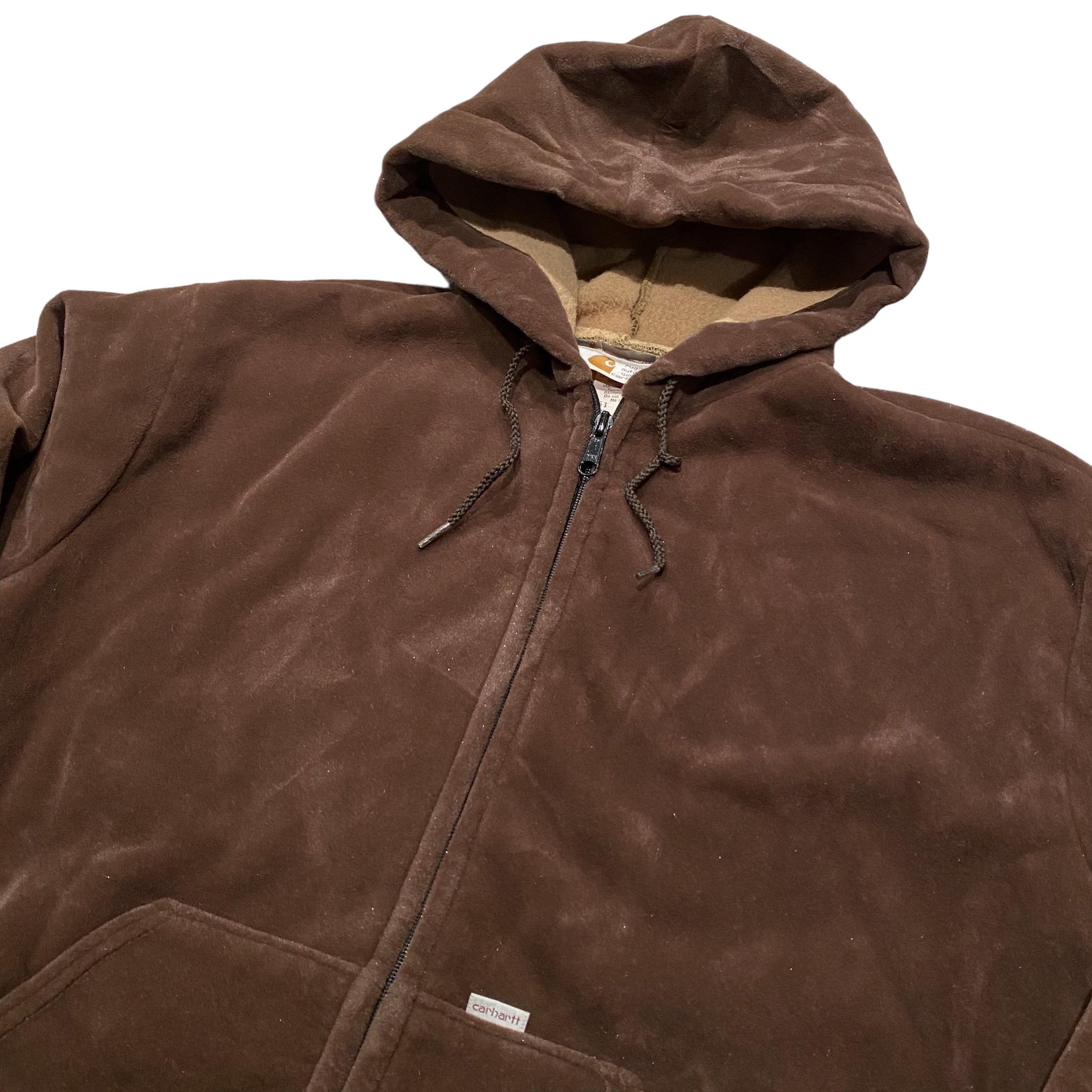 DEADSTOCK 90's USA製 Carhartt Belour Zip Up Parka Brown L