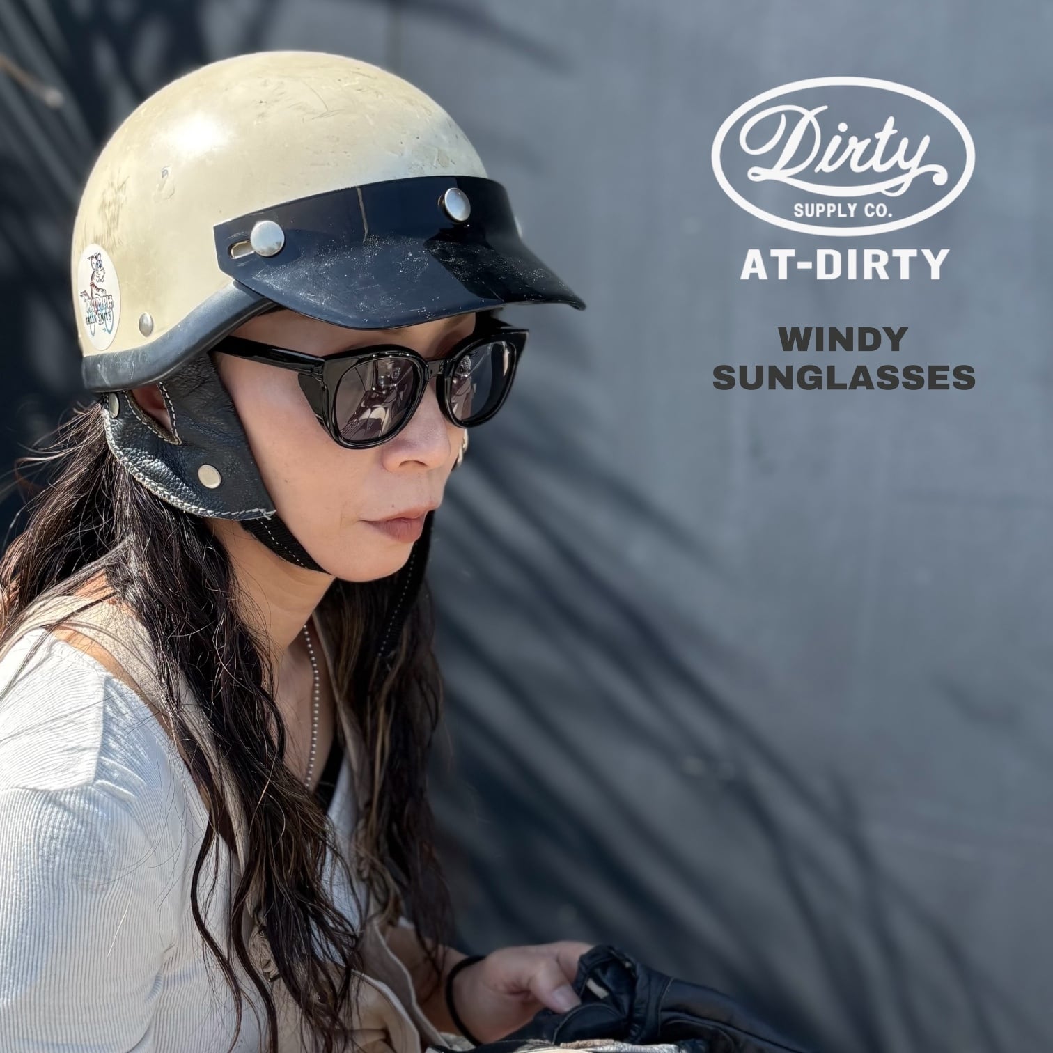 アットダーティー AT-DIRTY サングラス 調光 防風ブラック WINDY
