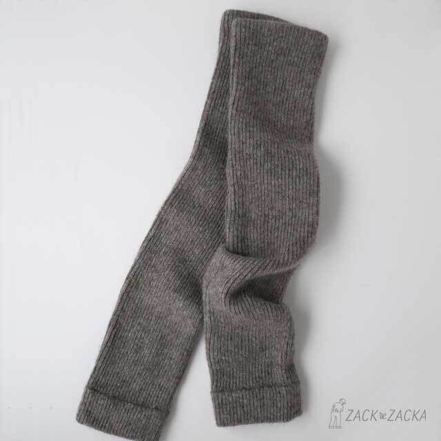 ヤク / キャメル 100％ モンゴル レッグウォーマー長め 伸縮性ありリブ