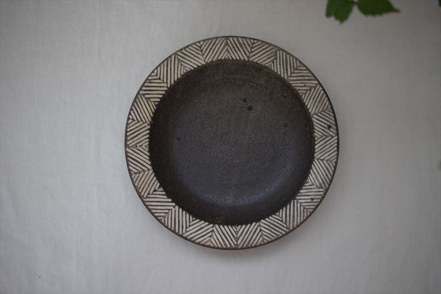 池田大介｜ヘリンボーン 7寸リム皿 | UTSUWA11