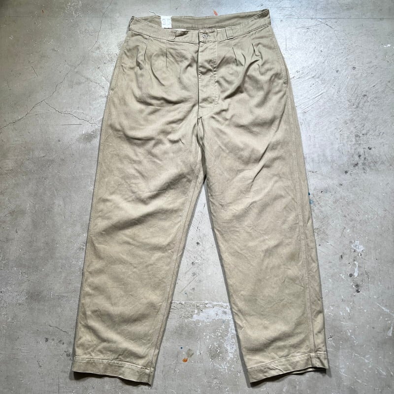 50's 60's フランス軍 M52 チノトラウザーズ チノパン ベージュ