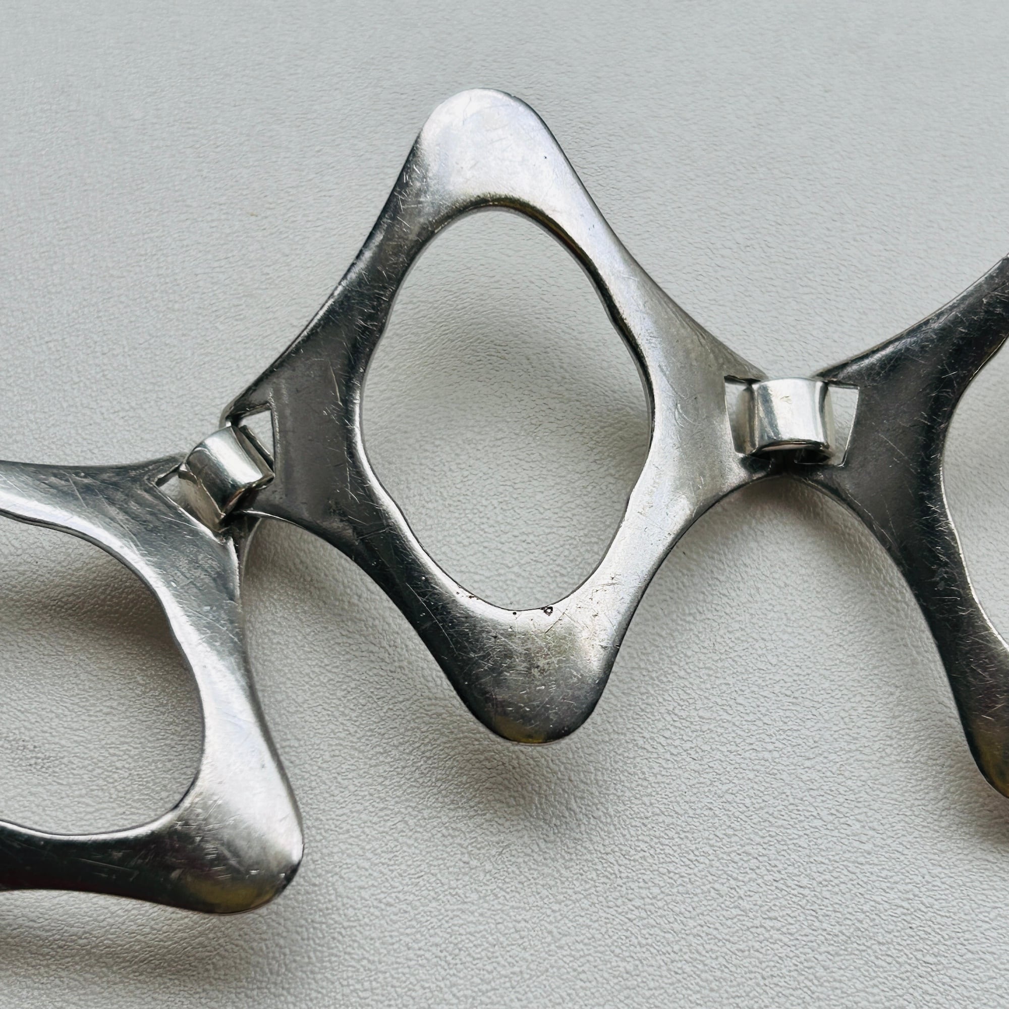 フランスシルバー800 菱形ブレスレット（21cmくらい） | Milo Antiques