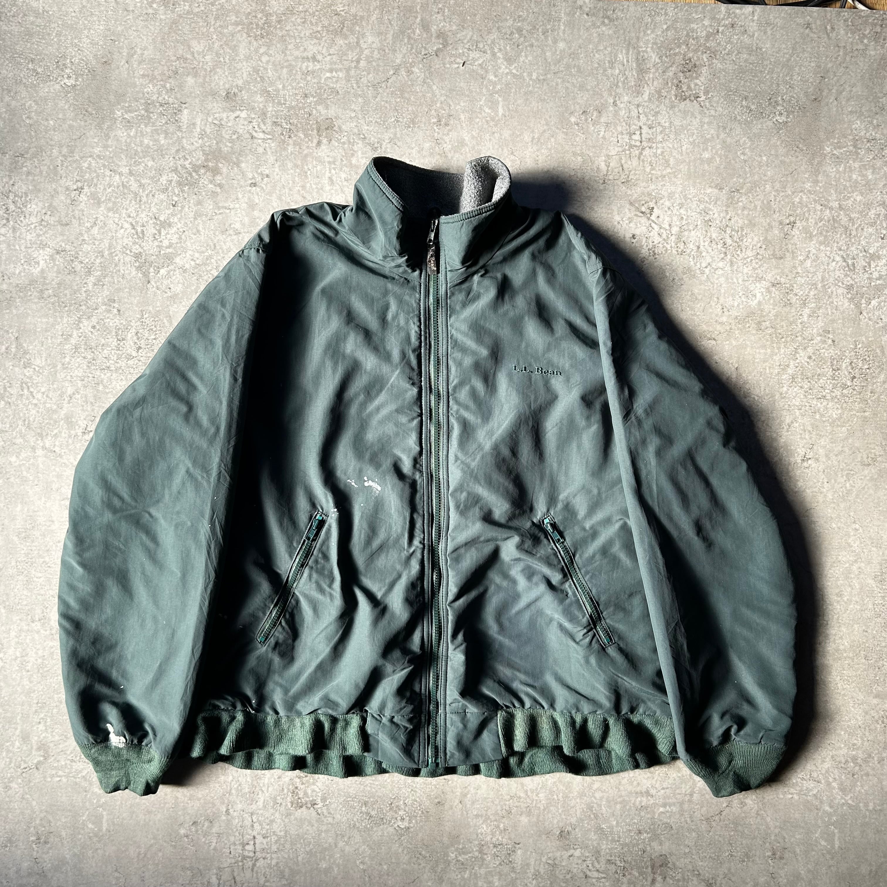 90s エルエルビーン ウォームアップジャケット ダークグリーン L