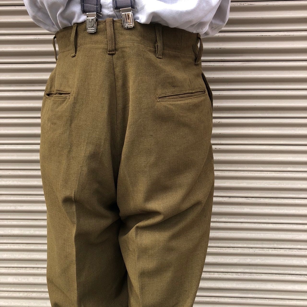 貴重 良品 40s US Army M-43 FIELD TROUSERS WOOL 米軍実物 M-41