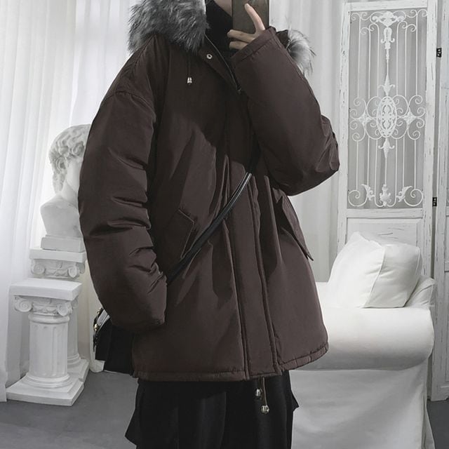 予約販売】モッズコート アウター ミディアム丈 メンズ ファーフード