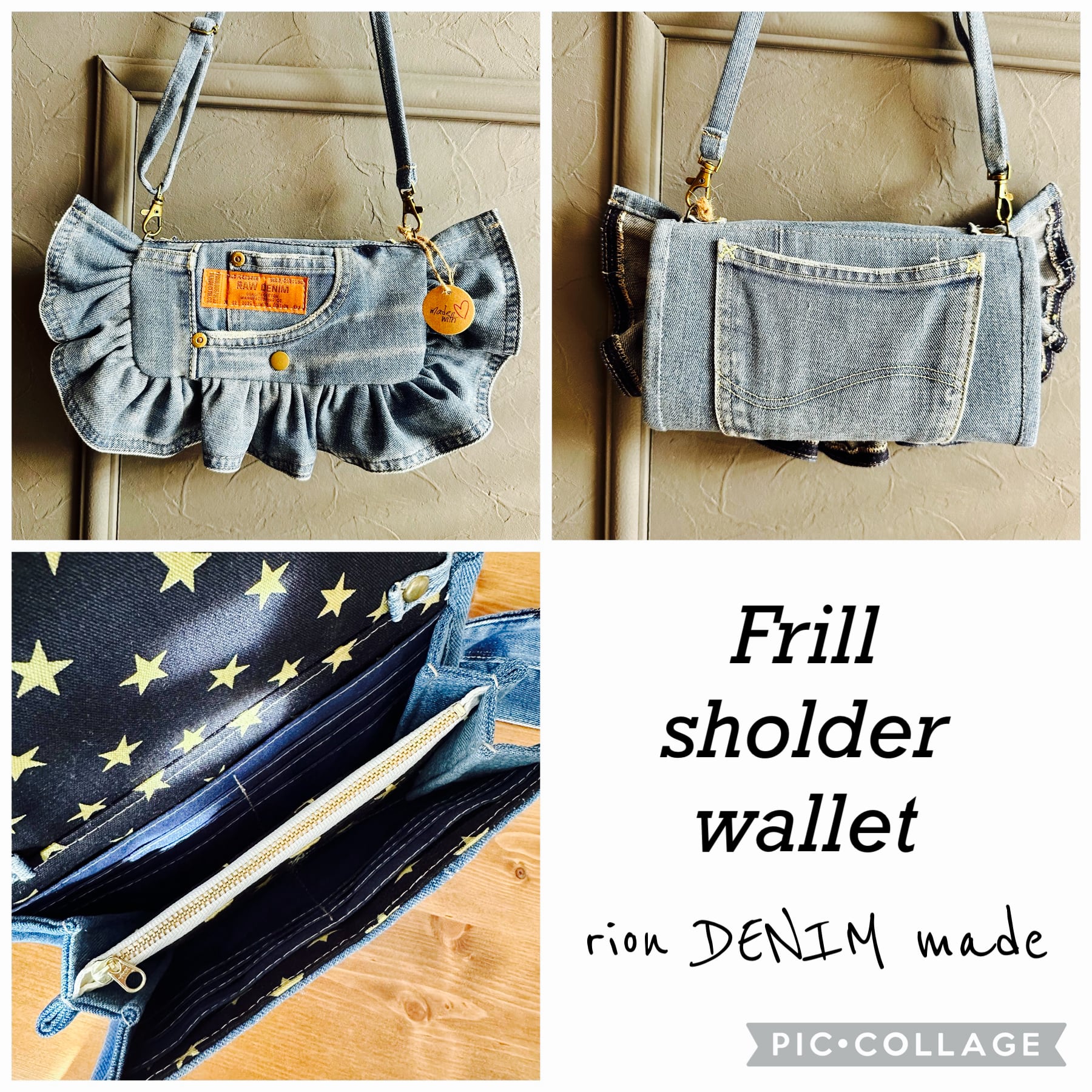 フリルショルダーウォレット デニム | riondenim