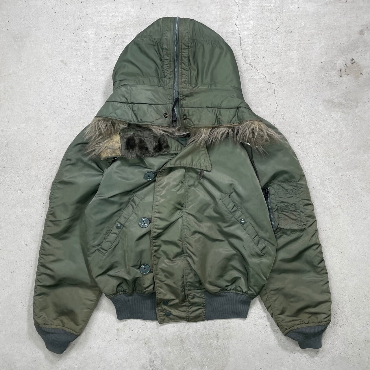 90年代 USA製 ALPHA アルファ N-2B フライトジャケット 民間品 メンズL