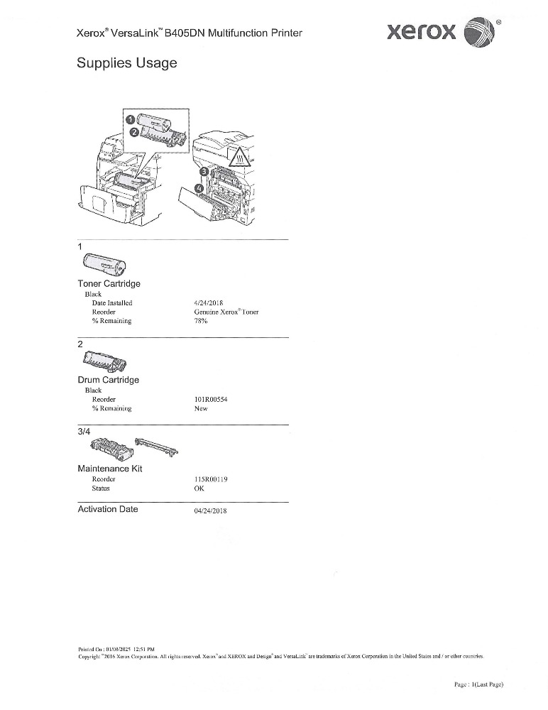 Xerox B405 Black and White Multifunction Printer | Benchmark