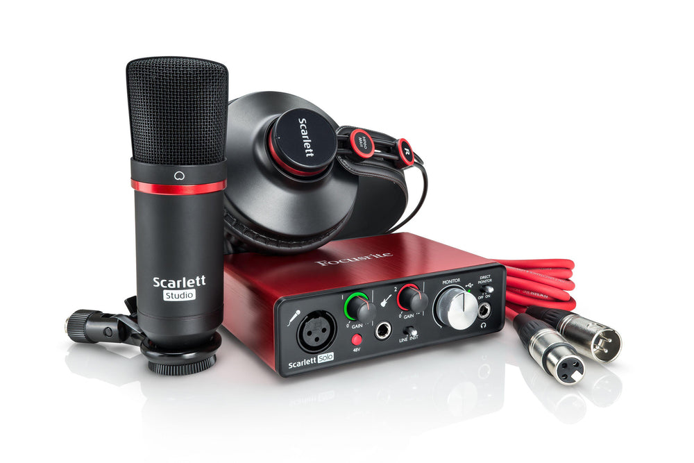 Focusrite Scarlett Solo Studio Pack (3rd Gen) – Beatlab