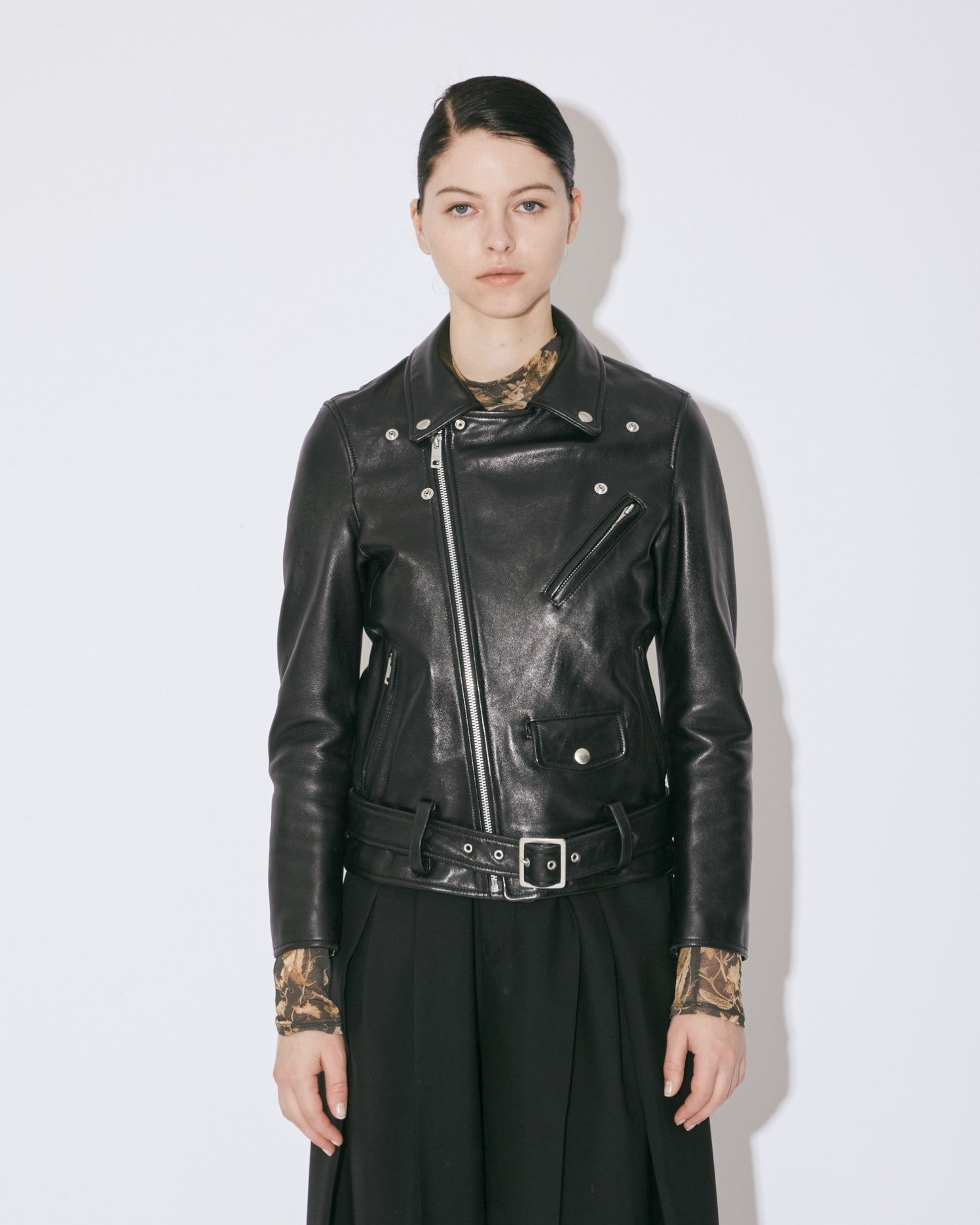 旧品番】vintage leather THE / a riders jacket size140～160