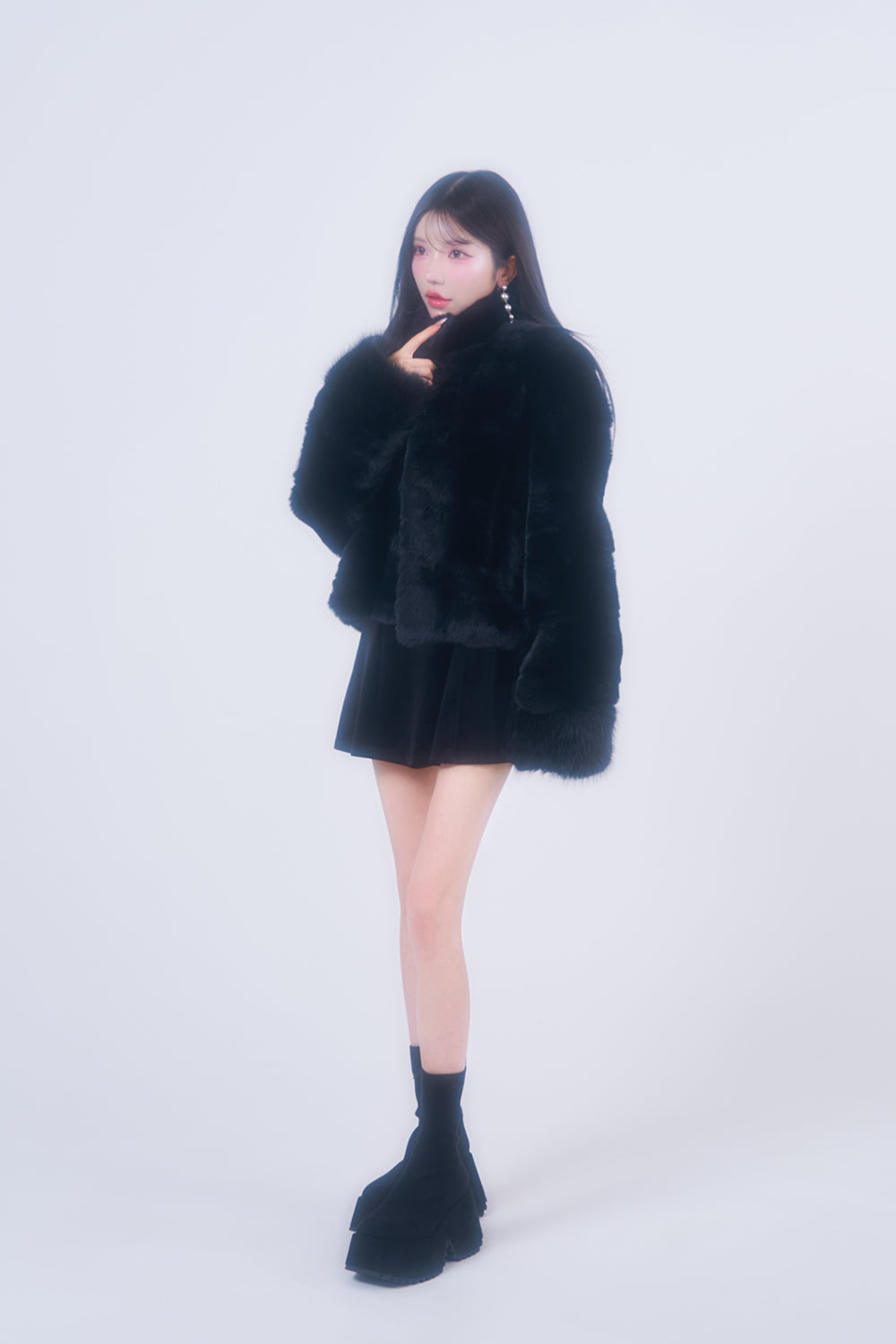 ボリュームファーコート