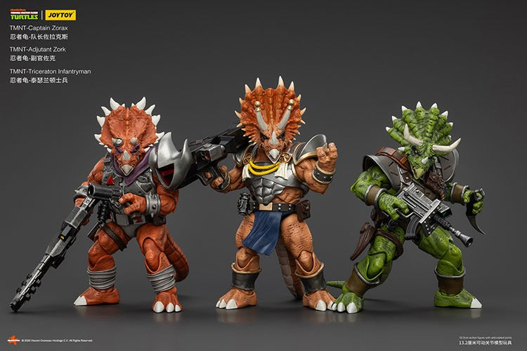 Pre-order) Joy Toy TMNT Set of 3 Captain Zorax & Adjutant Zork