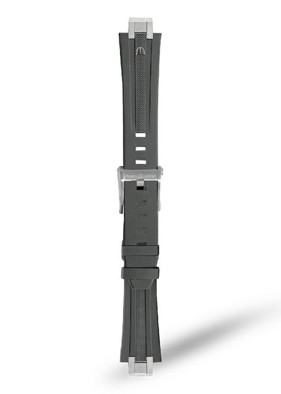 MAURICE LACROIX Gray Rubber Strap モーリス・ラクロア グレーラバー