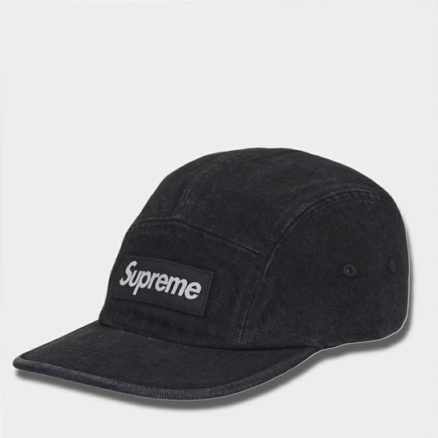 Supreme シュプリーム 2024SS Coated Denim Camp Cap コーテッドデニム