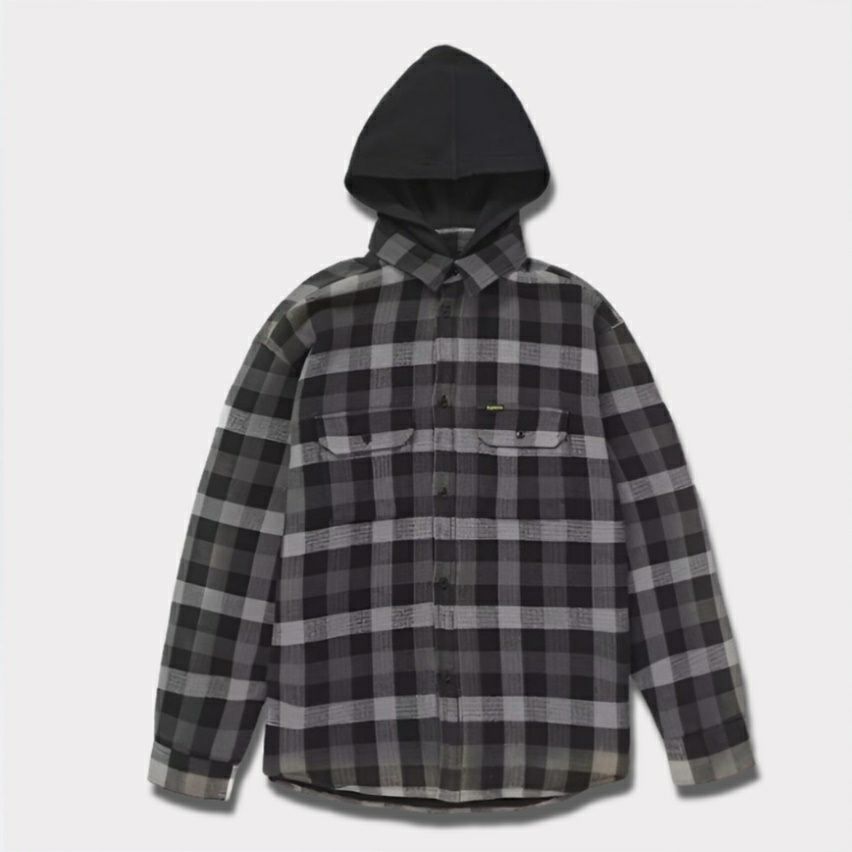 Supreme シュプリーム 2024AW Waffle Plaid Hooded Shirt ワッフル