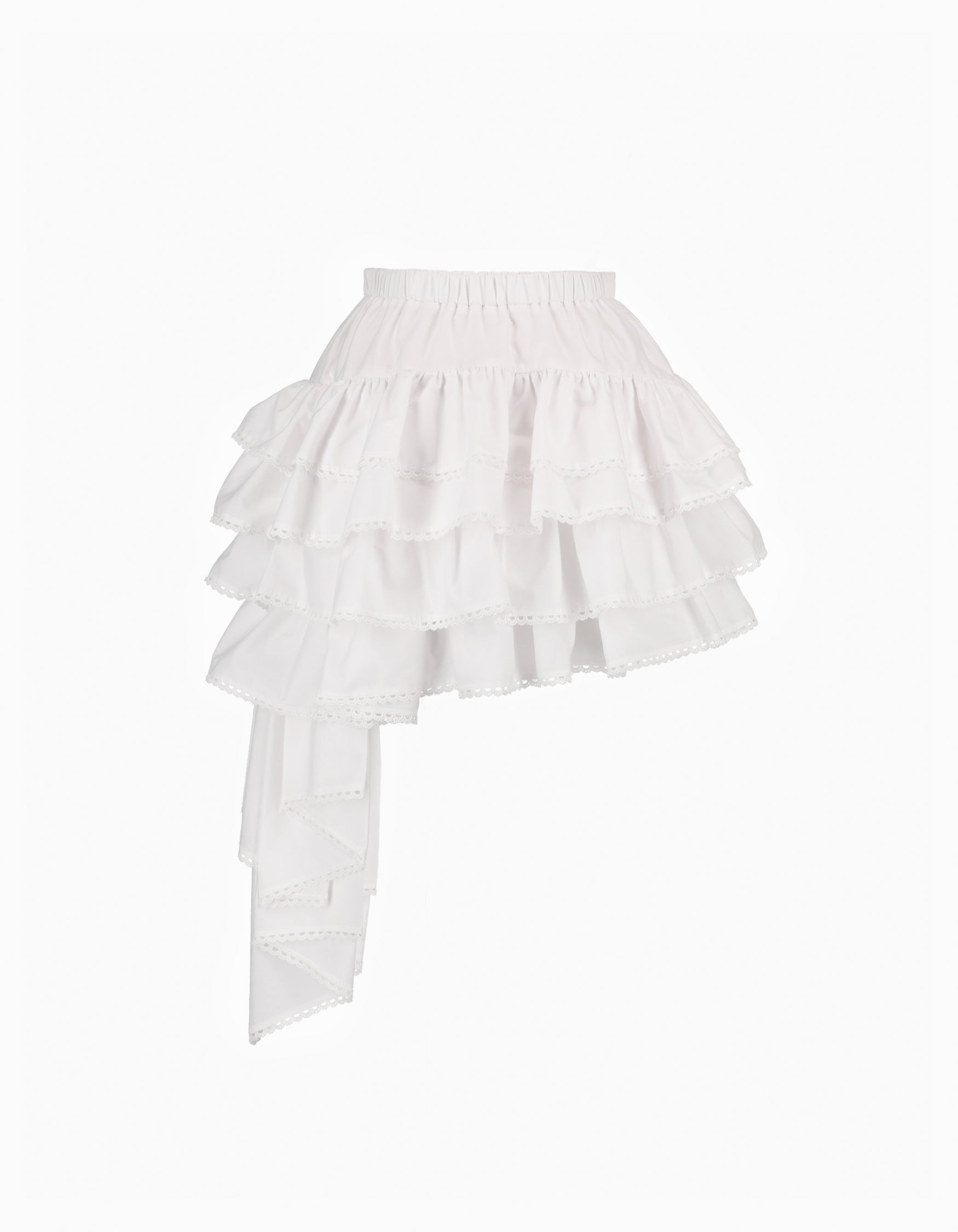 BIBIY. MADE | PATTY RUFFLE SKIRT WHITE｜Bibiy.